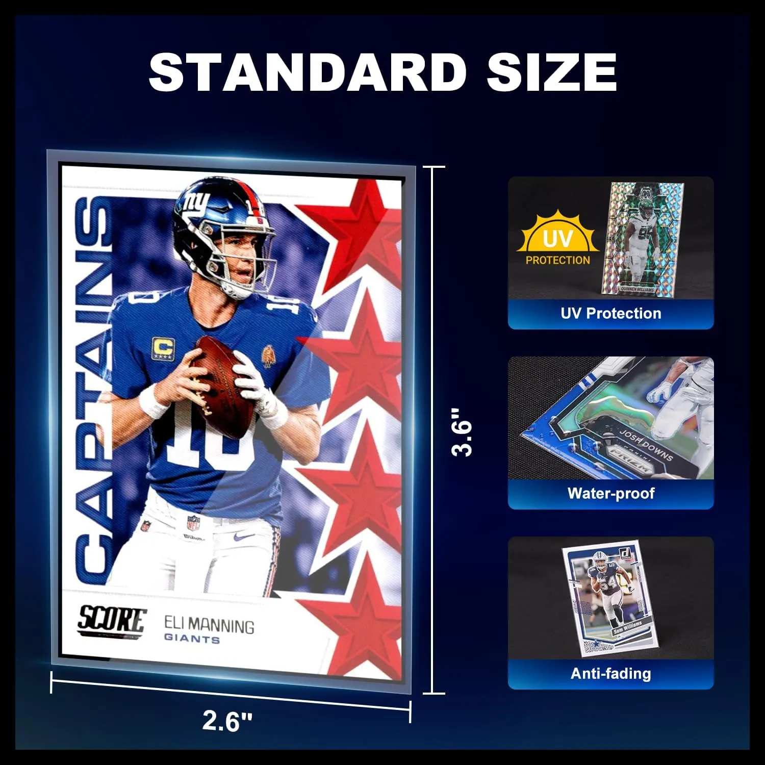 1000ct Card Sleeves for Trading Cards, Clear Penny Sleeves, Baseball Card Sleeve, Soft Sports Card Sleeve, Plastic Card Protector Fit for MTG Game Card Standard Cards