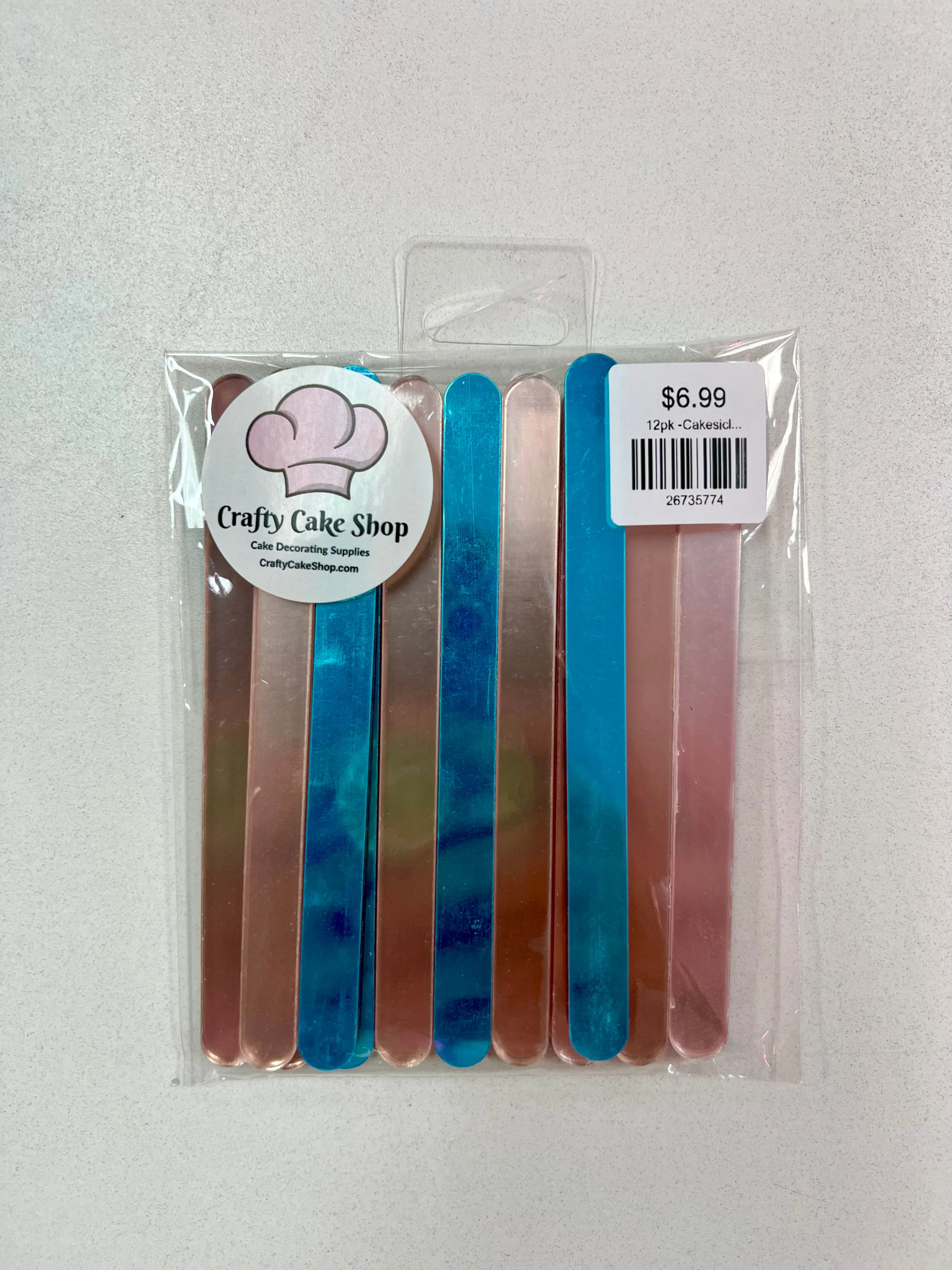 12pk -Cakesicle Sticks Acrylic