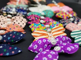 1960's pin up bow- clip in