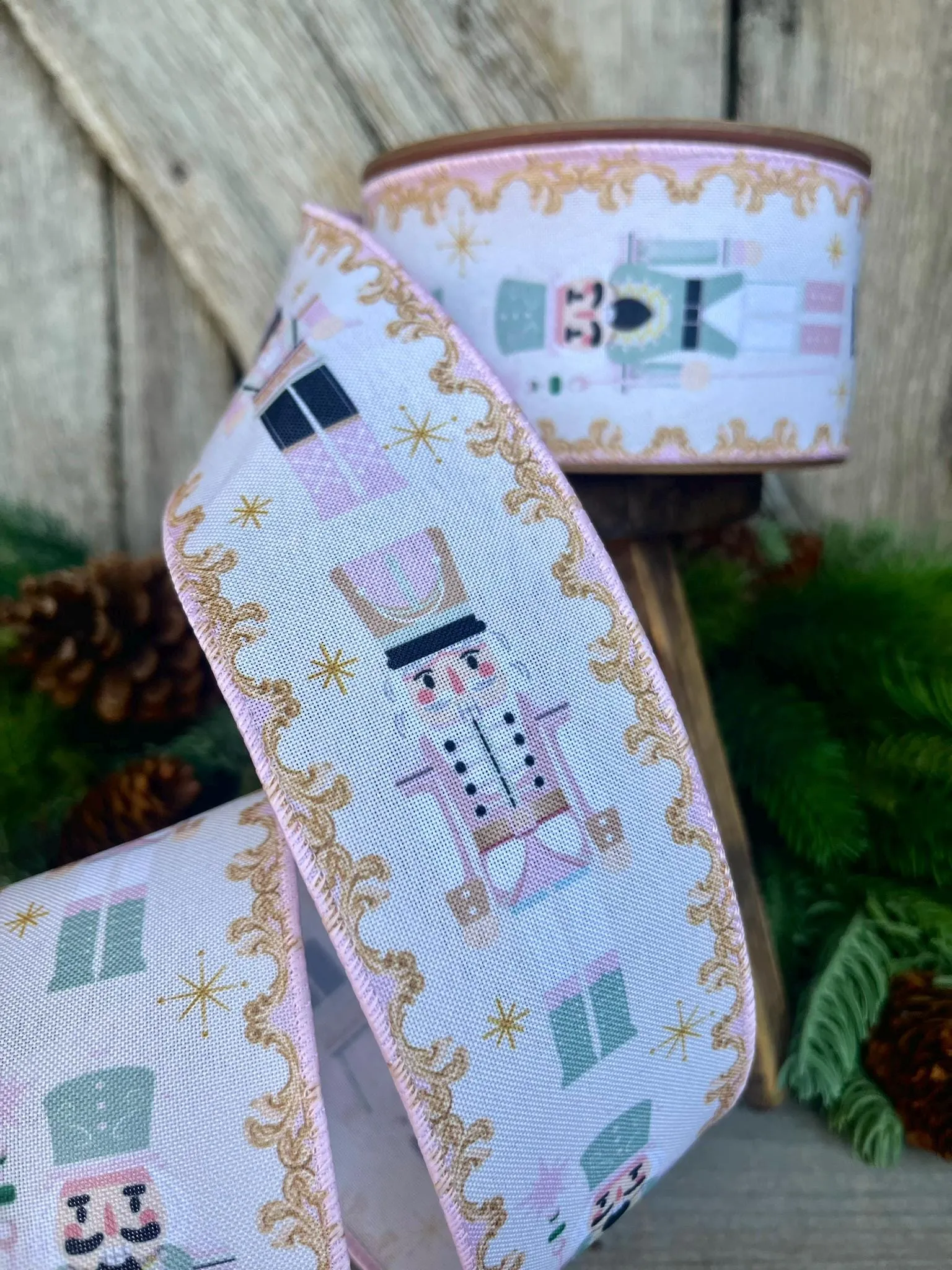 2.5" Pink Nutcracker Ribbon, Pink Ribbon