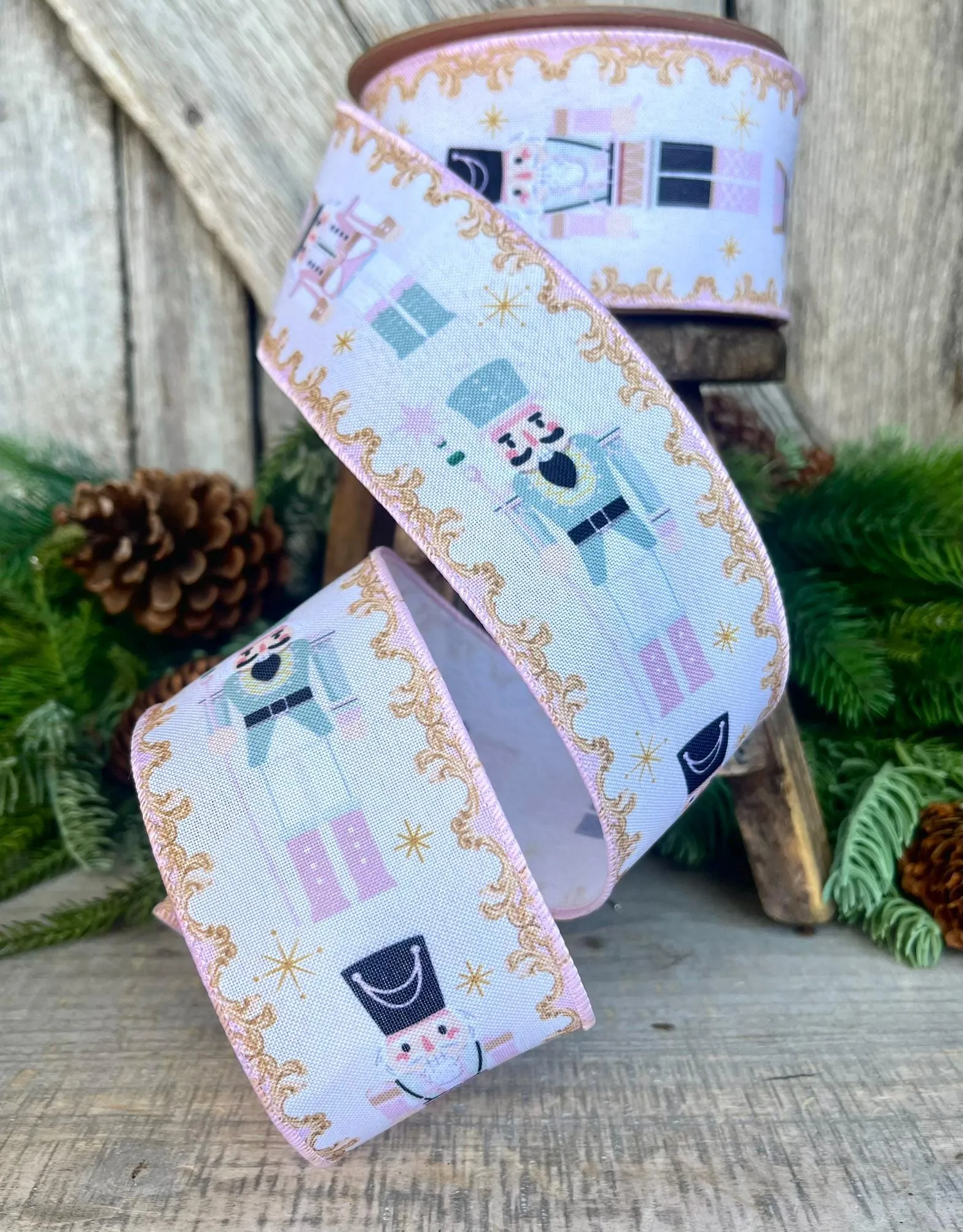 2.5" Pink Nutcracker Ribbon, Pink Ribbon