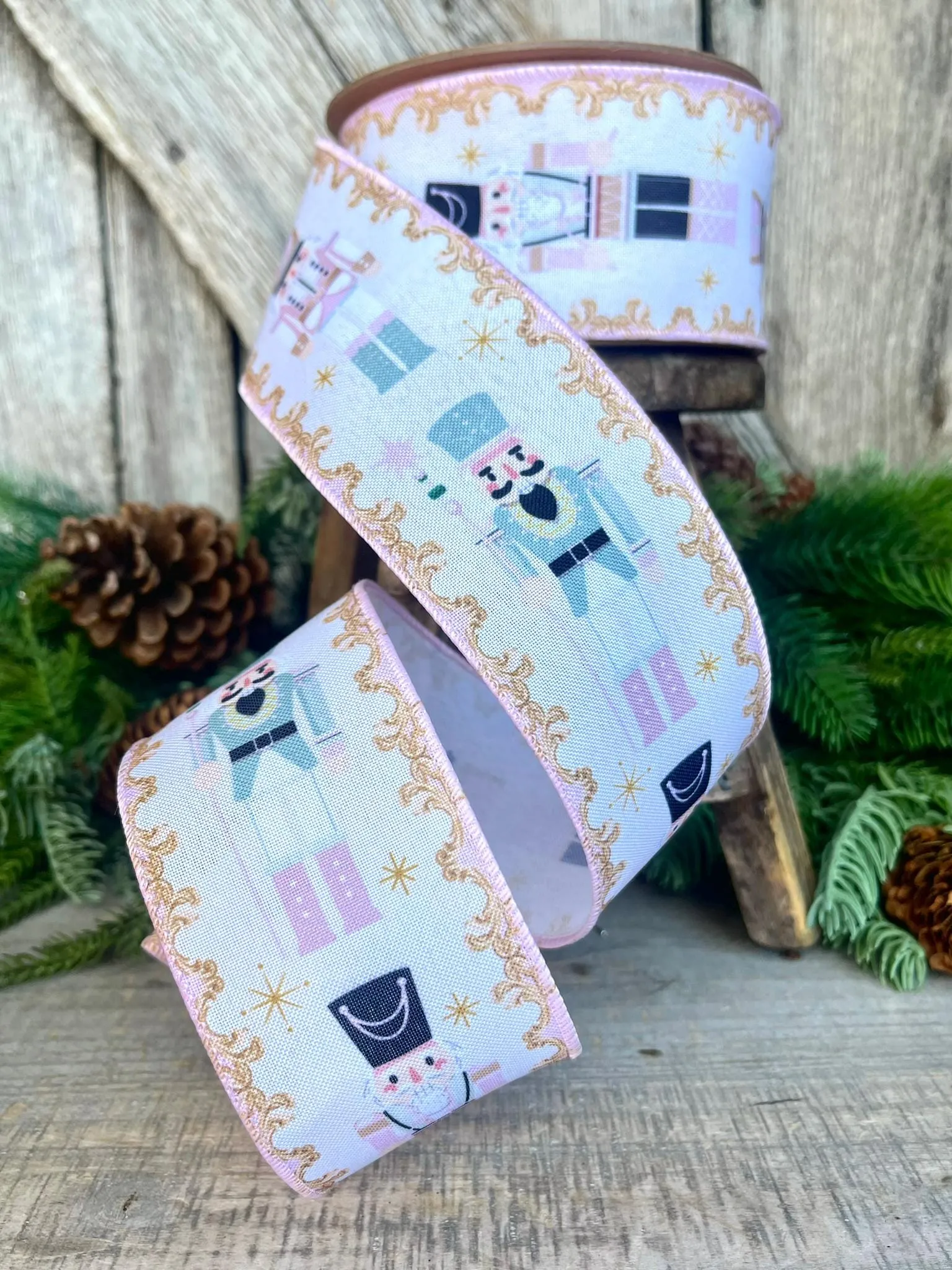 2.5" Pink Nutcracker Ribbon, Pink Ribbon