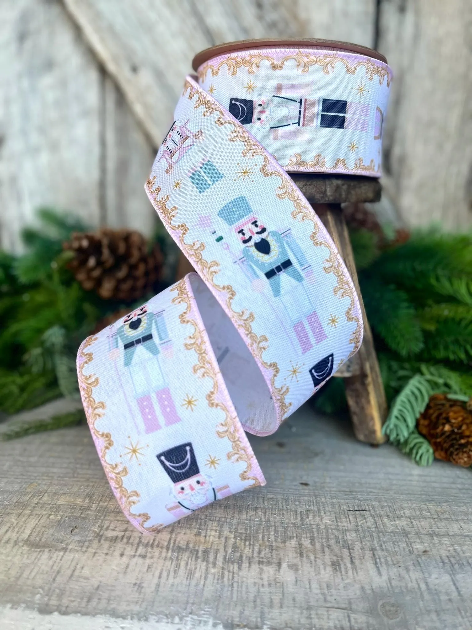 2.5" Pink Nutcracker Ribbon, Pink Ribbon