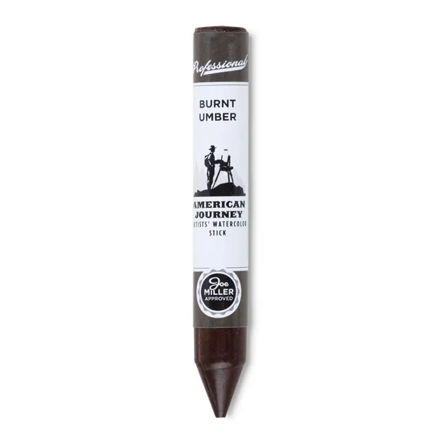 American Journey Artists' Watercolor Stick - Burnt Umber