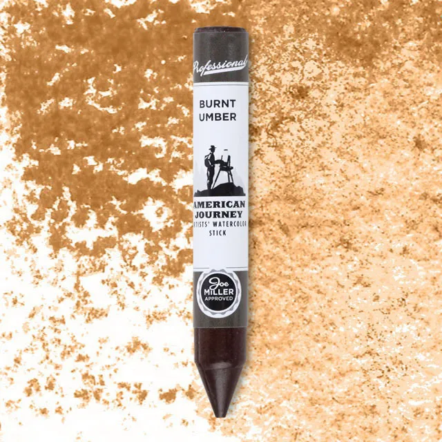 American Journey Artists' Watercolor Stick - Burnt Umber
