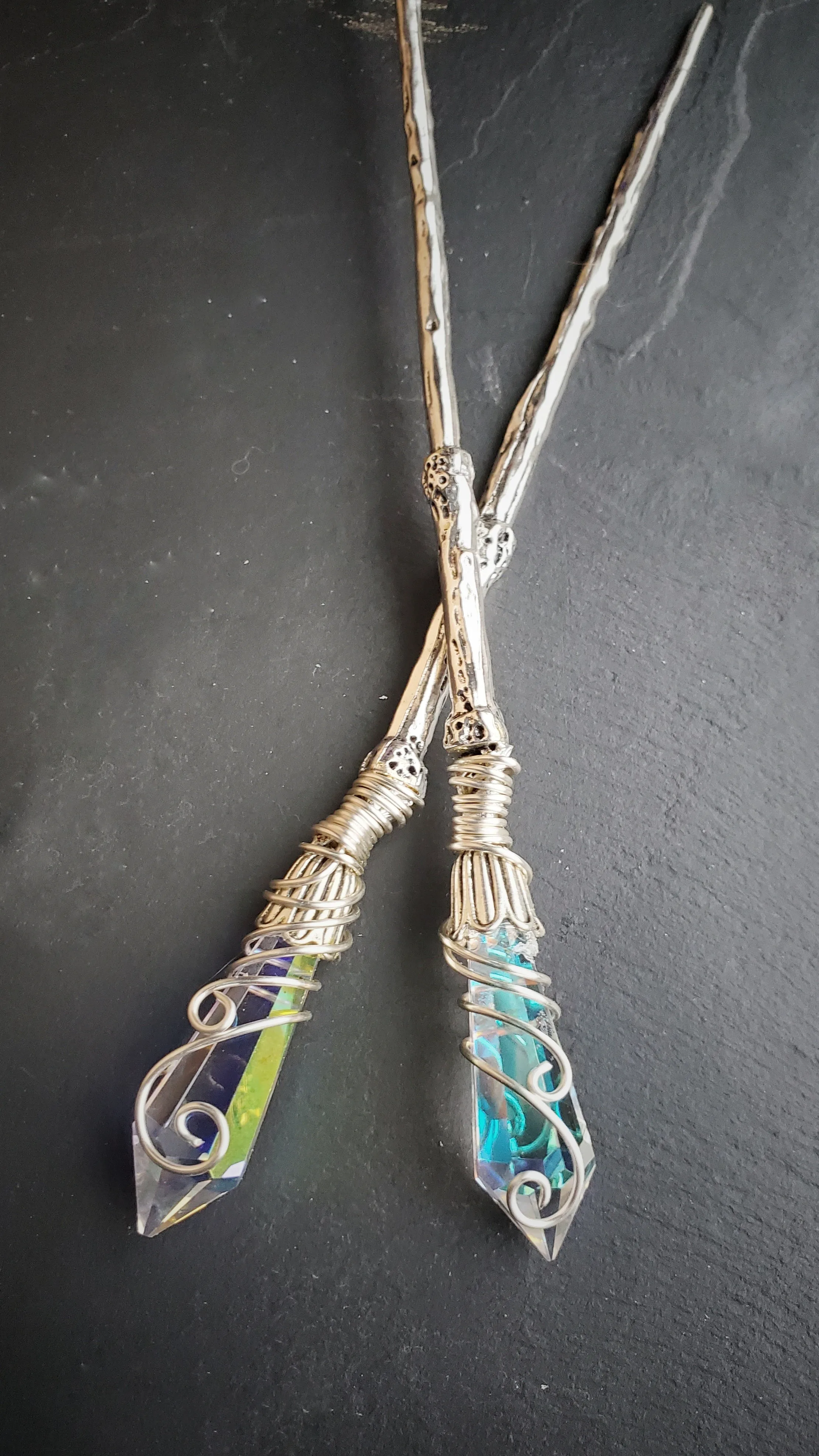 Aura Prism Witch Sticks Hair Stick Magic Wand