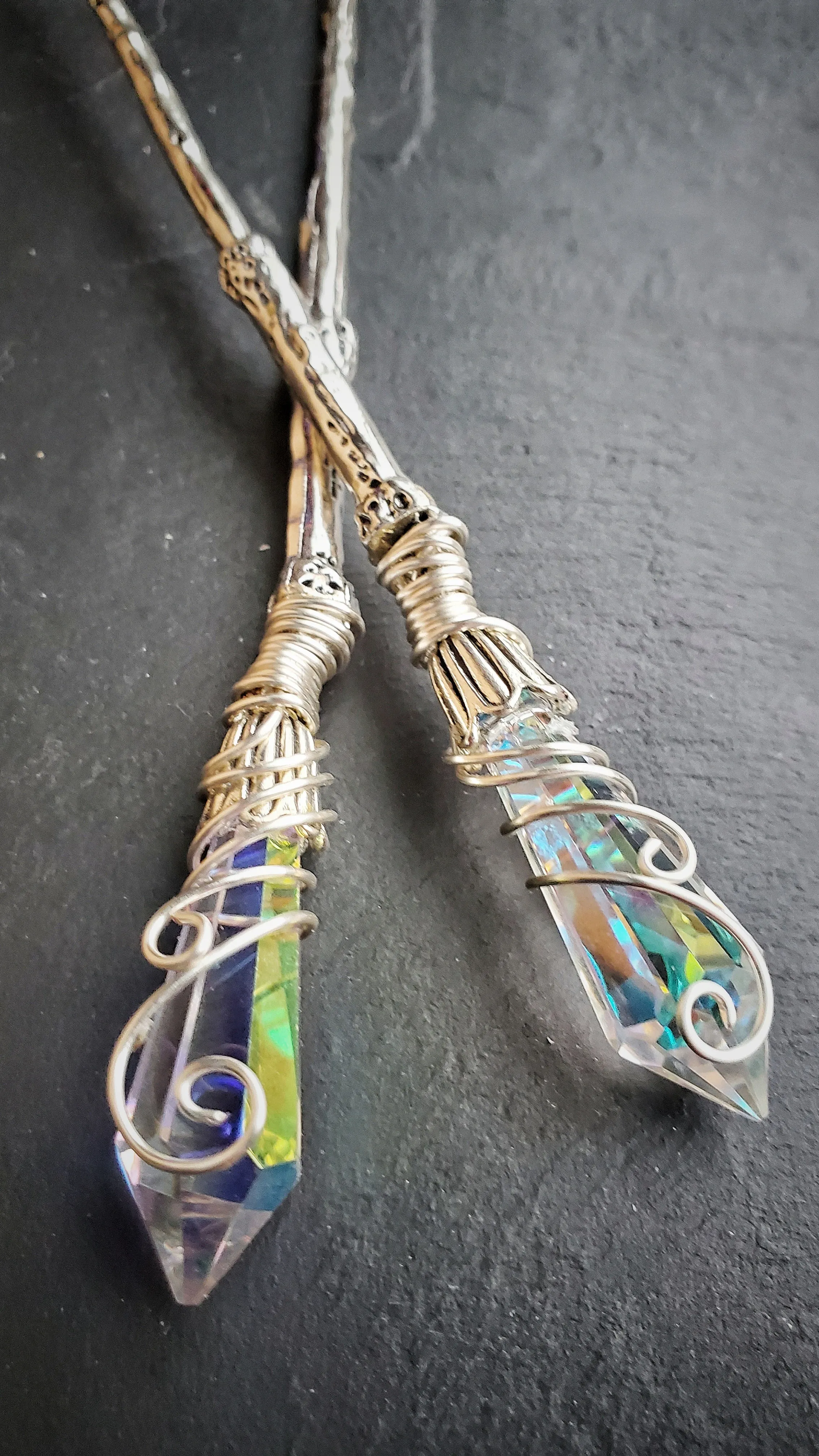 Aura Prism Witch Sticks Hair Stick Magic Wand