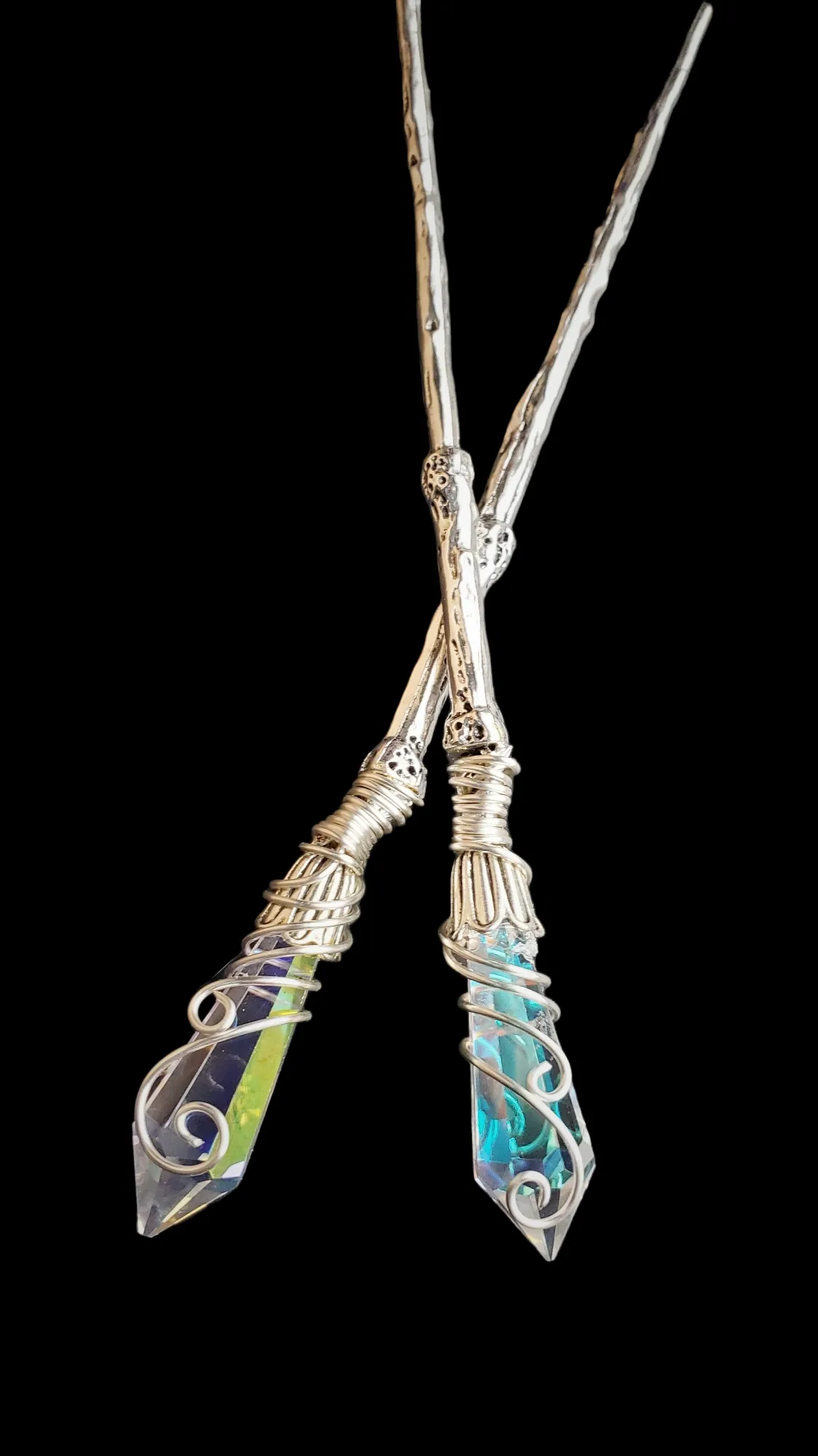 Aura Prism Witch Sticks Hair Stick Magic Wand