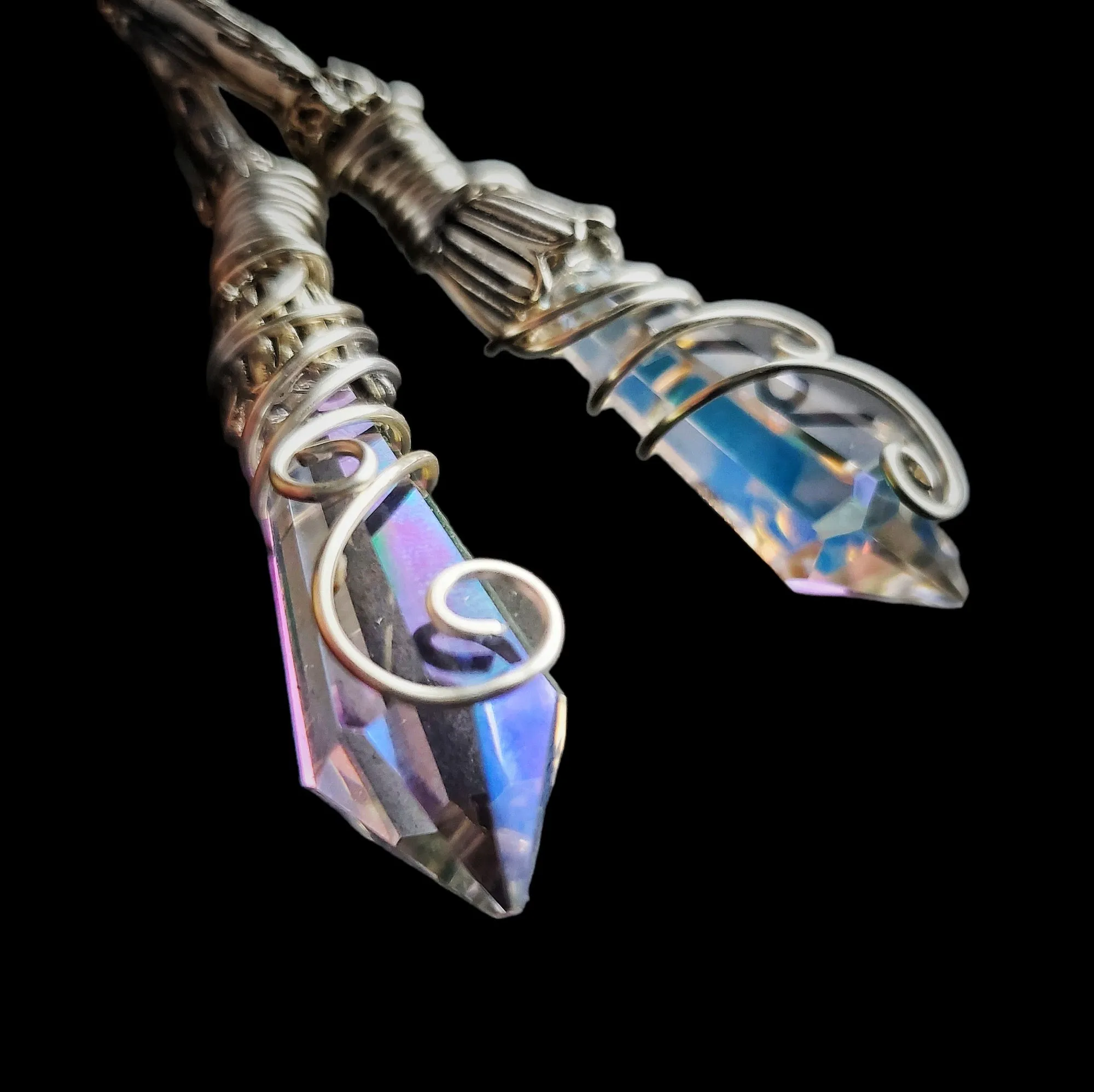 Aura Prism Witch Sticks Hair Stick Magic Wand