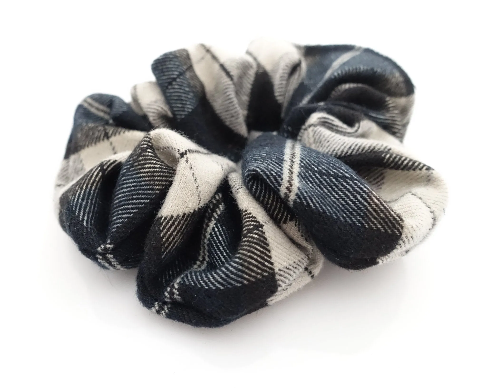 basic plaid check Fall Winter scrunchies casual women hair tie scrunchy