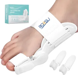 Bunion Corrector For Women Men Big Toe,Orthopedic Bunions CorrectionToe Straighteners Brace For Curled ToesAdjustable Splint Bunion Day Night Support Relief (White)