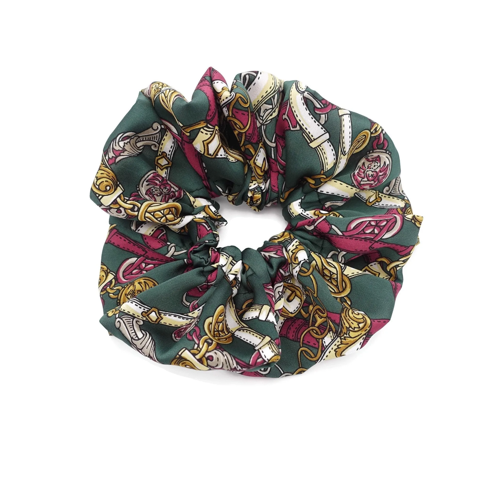 chain print oversized scrunchies large scrunchie stylish women hair ties