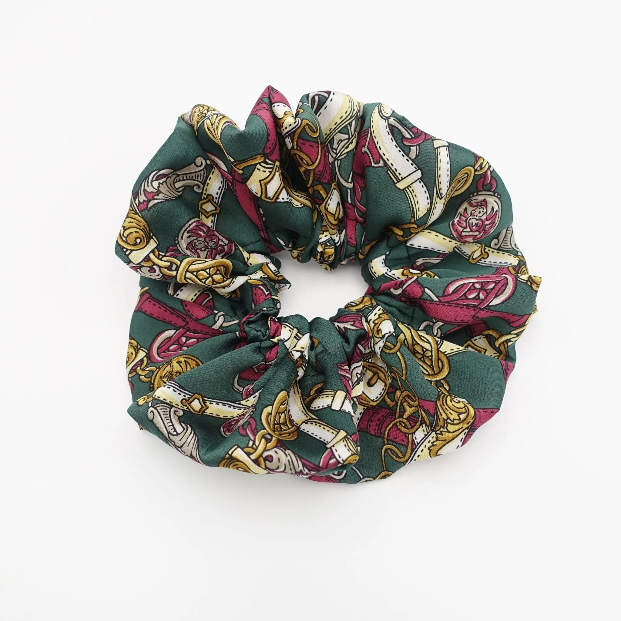 chain print oversized scrunchies large scrunchie stylish women hair ties