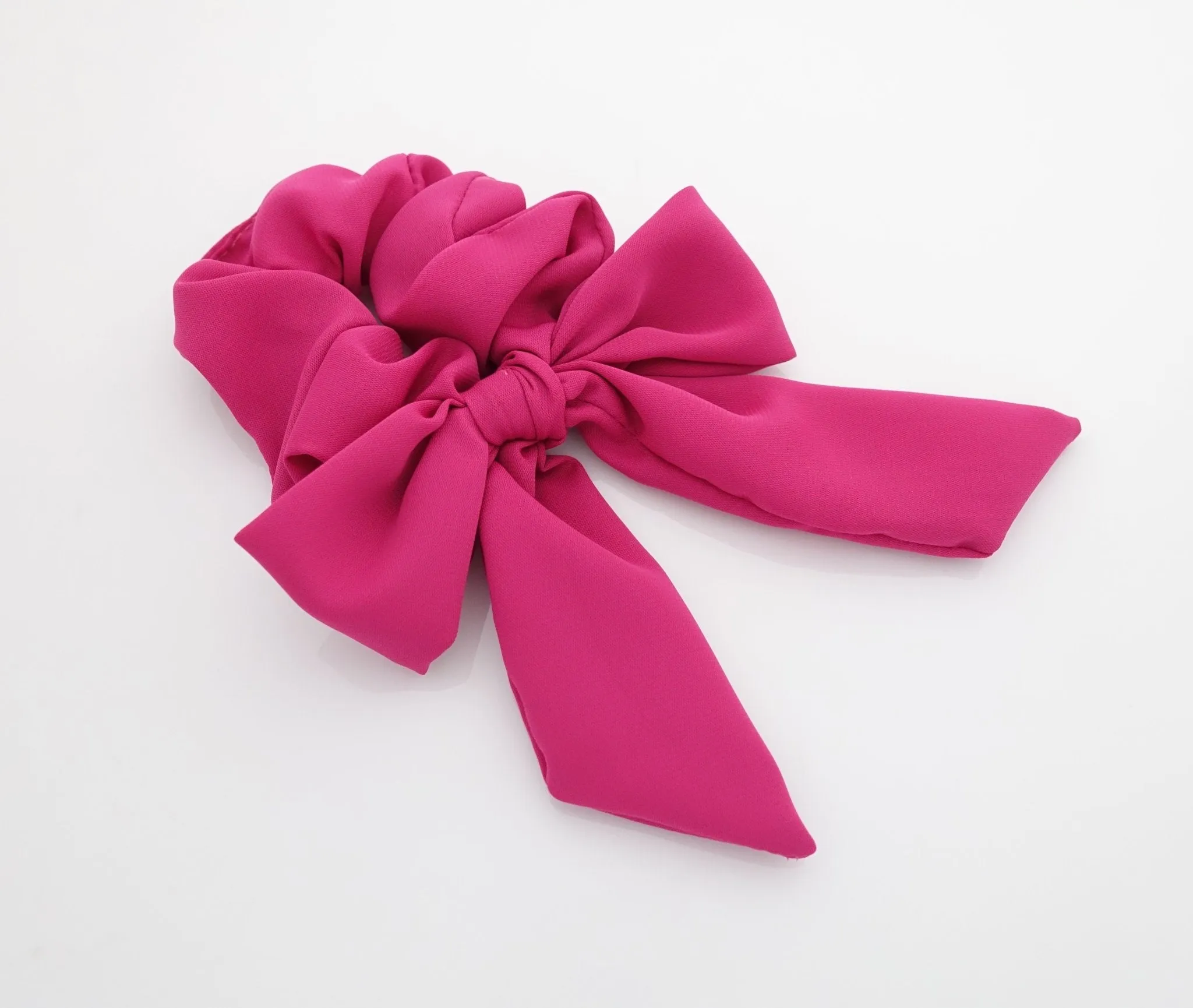 chiffon bow knot scrunchies lovely hair tie elastic scrunchy for woman