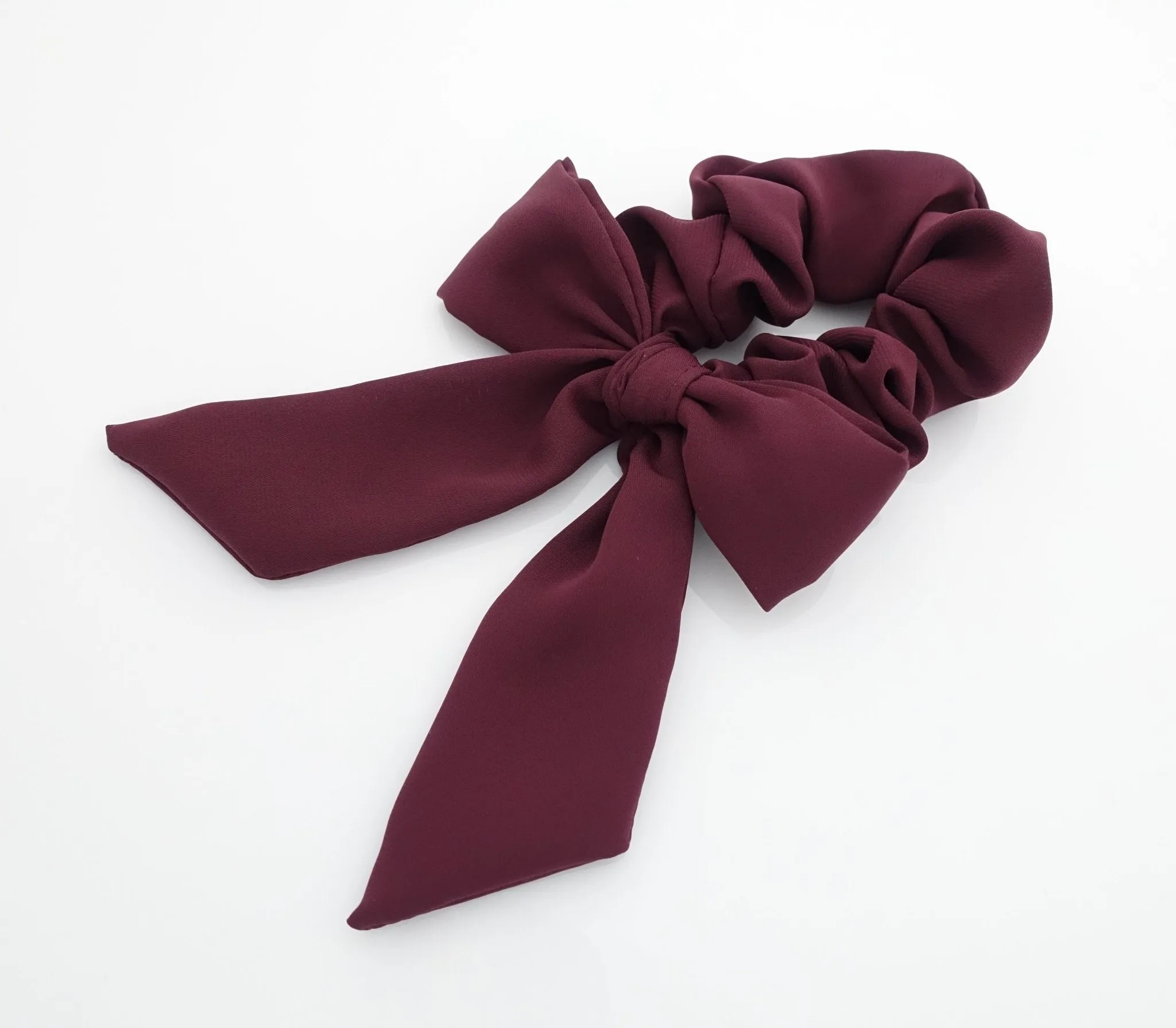 chiffon bow knot scrunchies lovely hair tie elastic scrunchy for woman