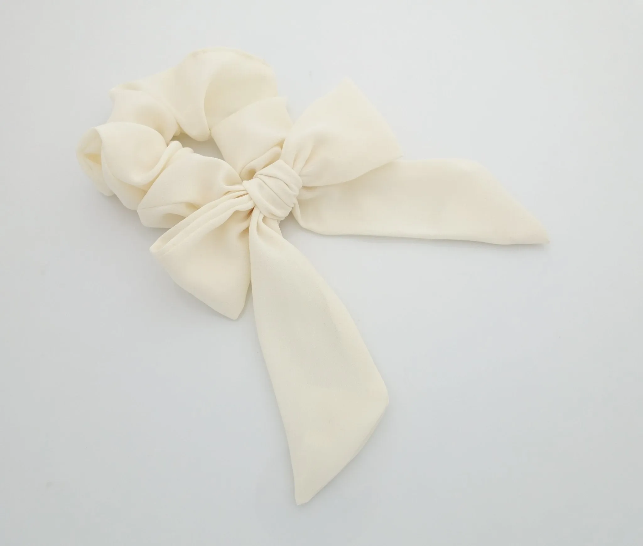 chiffon bow knot scrunchies lovely hair tie elastic scrunchy for woman