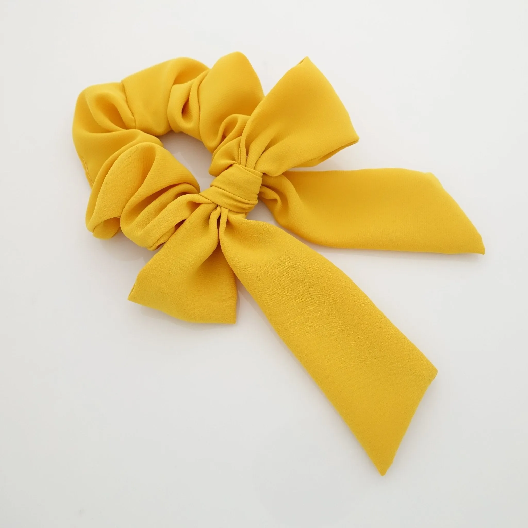 chiffon bow knot scrunchies lovely hair tie elastic scrunchy for woman
