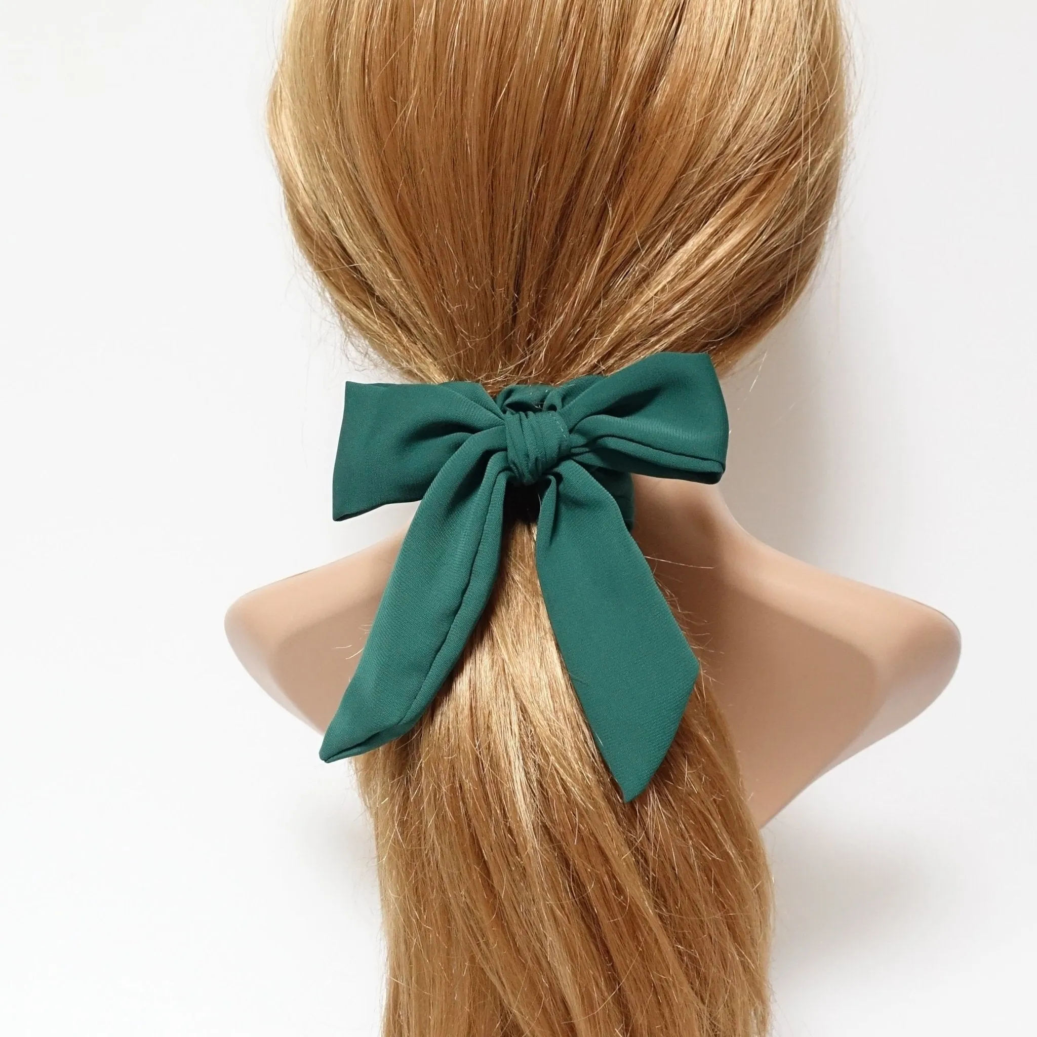 chiffon bow knot scrunchies lovely hair tie elastic scrunchy for woman