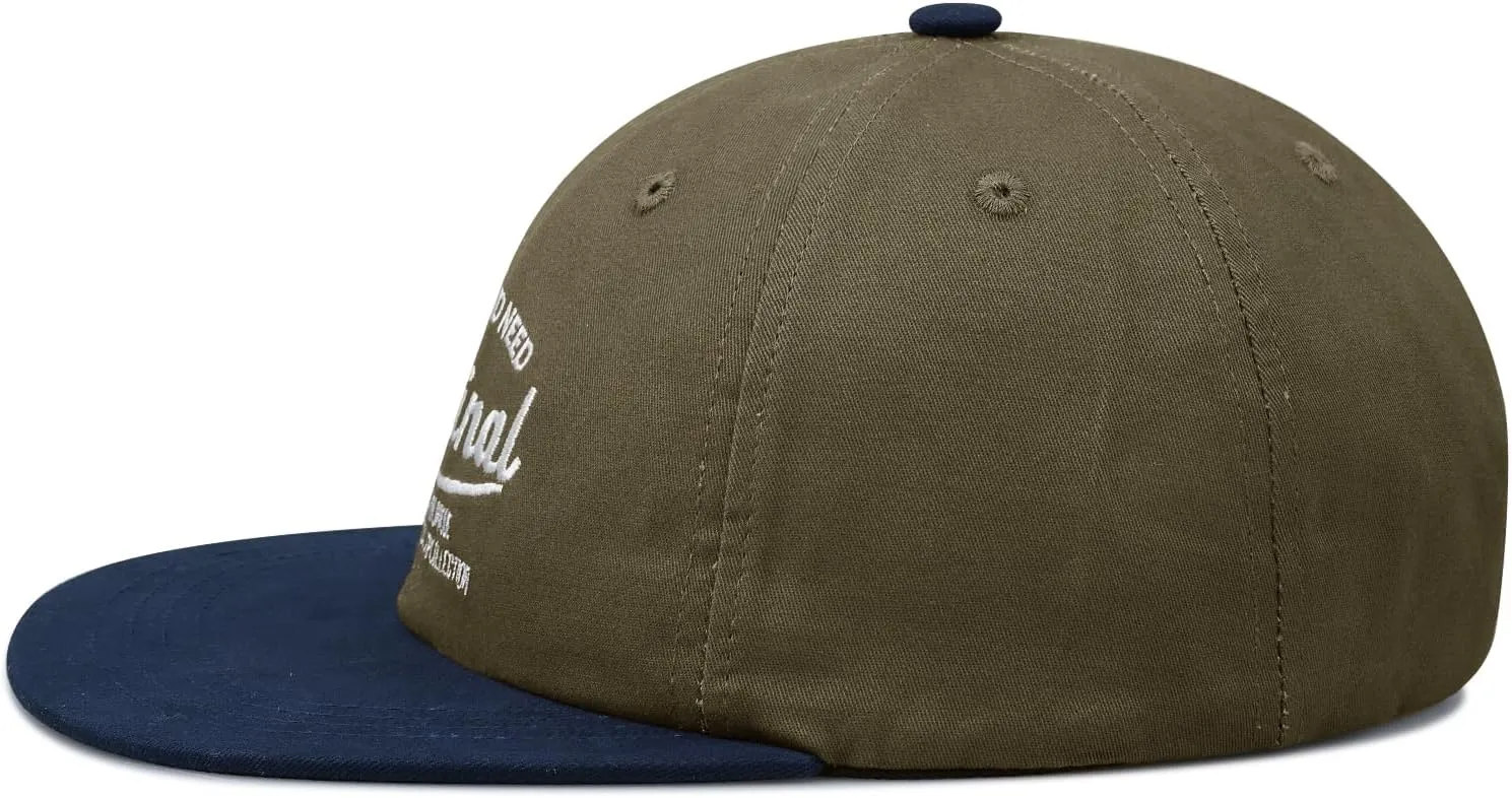 CLAPE Vintage Snapback Trucker Hat for Men Women Baseball Caps Unstructured Cotton Flat Brim Cap Street Hip Hop Camp Hat