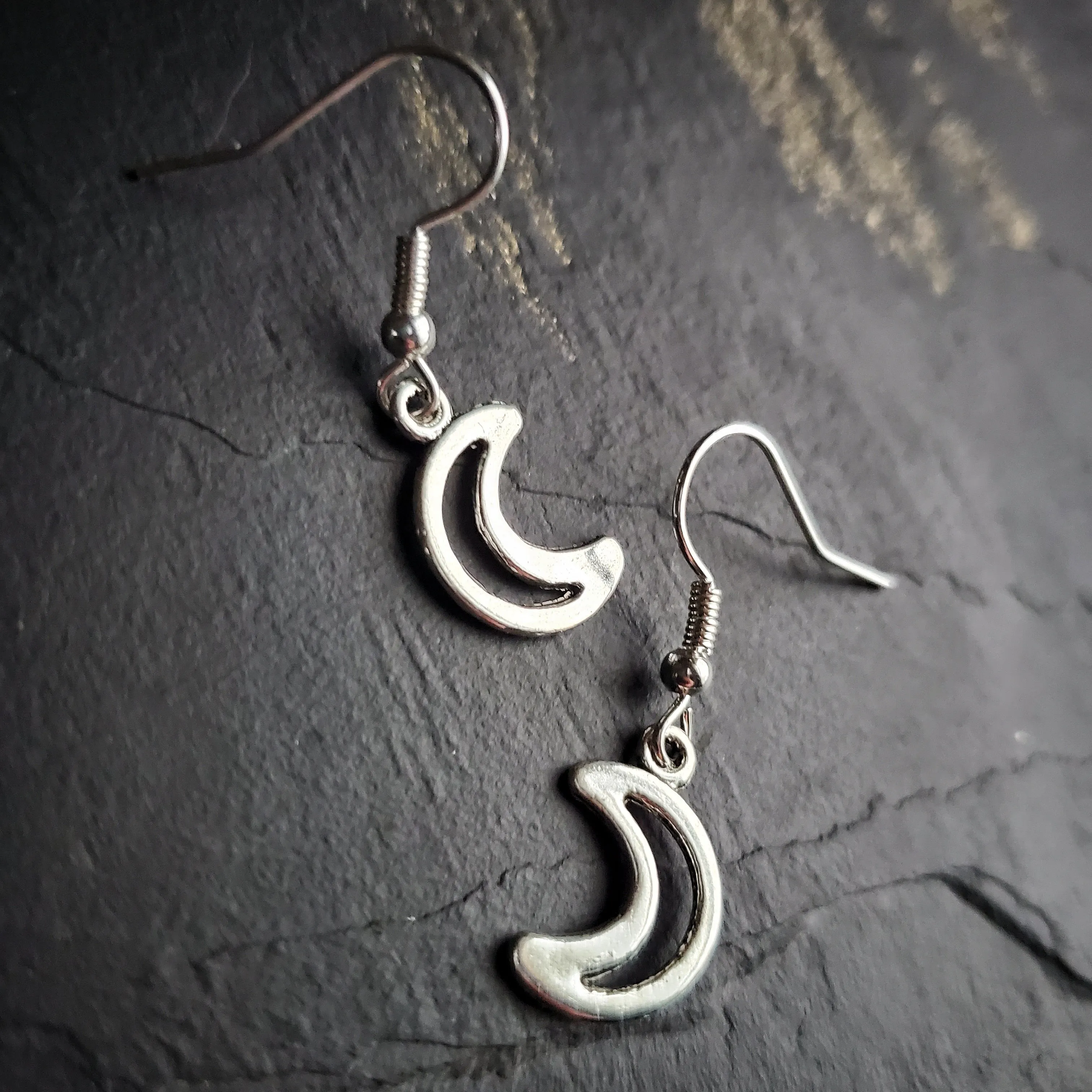 Crescent Moon Earrings Witch Jewelry