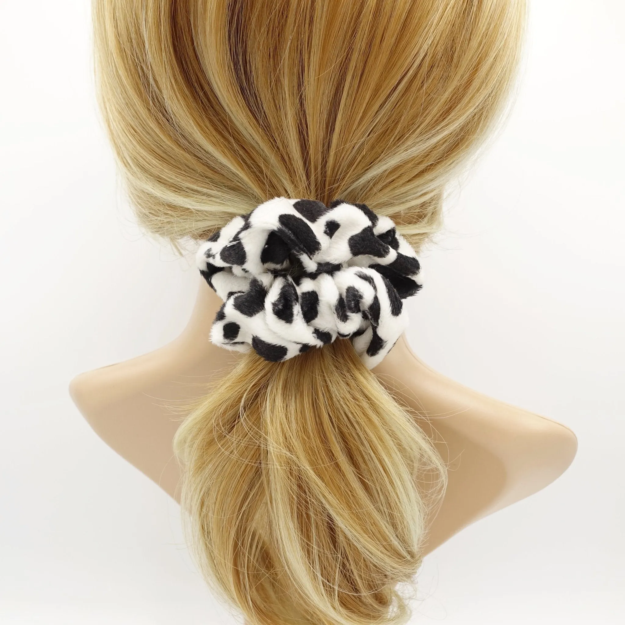 dalmatian pattern scrunchies medium Fall Winter hair elastic scrunchy