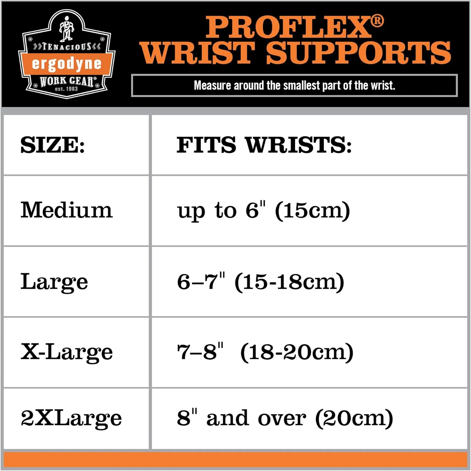 Ergodyne ProFlex 4010 Double-Strap Left Wrist Support, Black, Medium