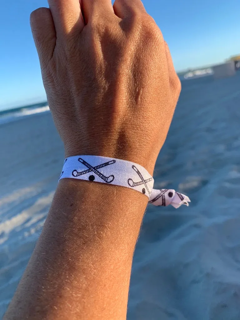 Field Hockey Hair Ties - 5 pack - Black White