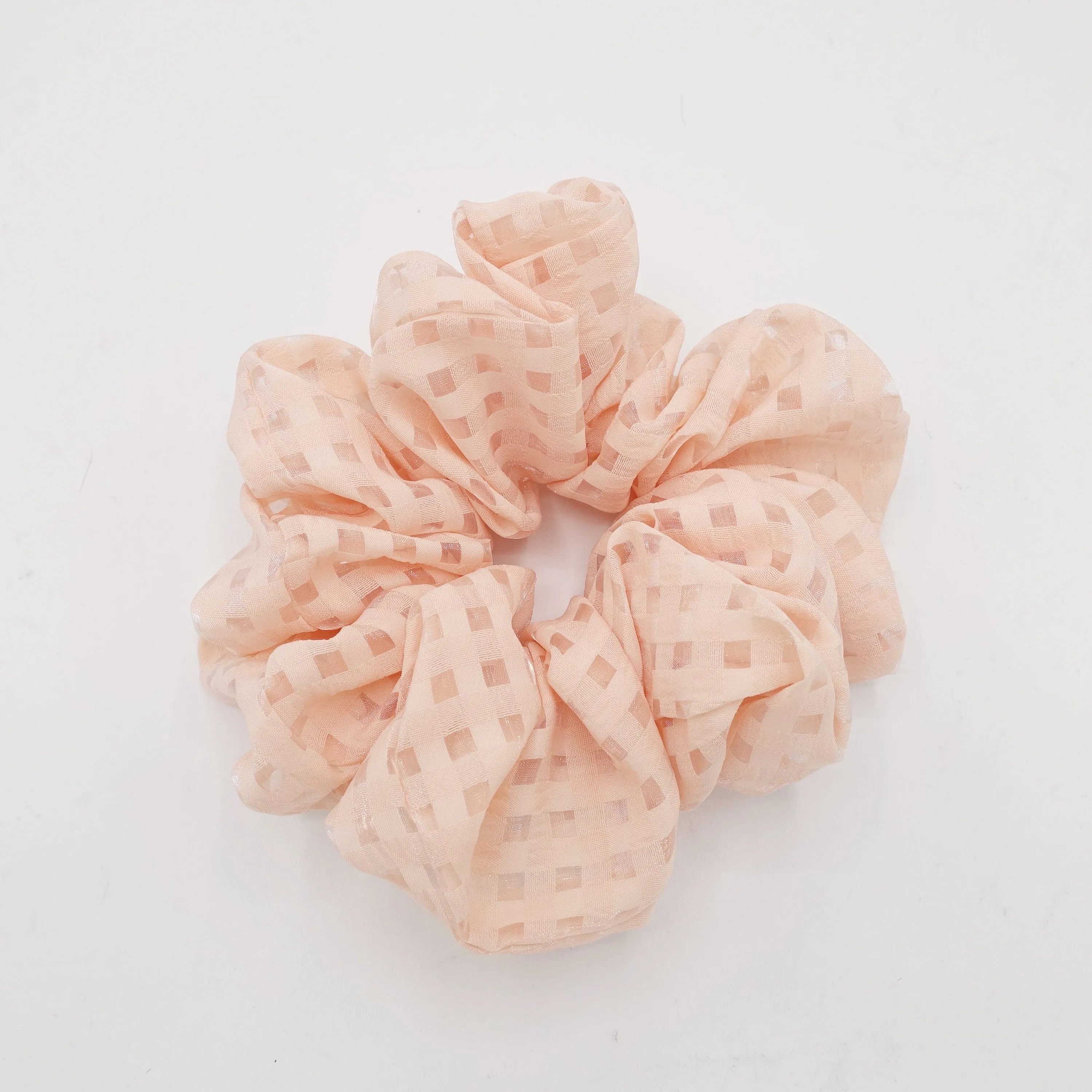 grid mesh oversized scrunchies large hair elastic scrunchie hair accessory for women