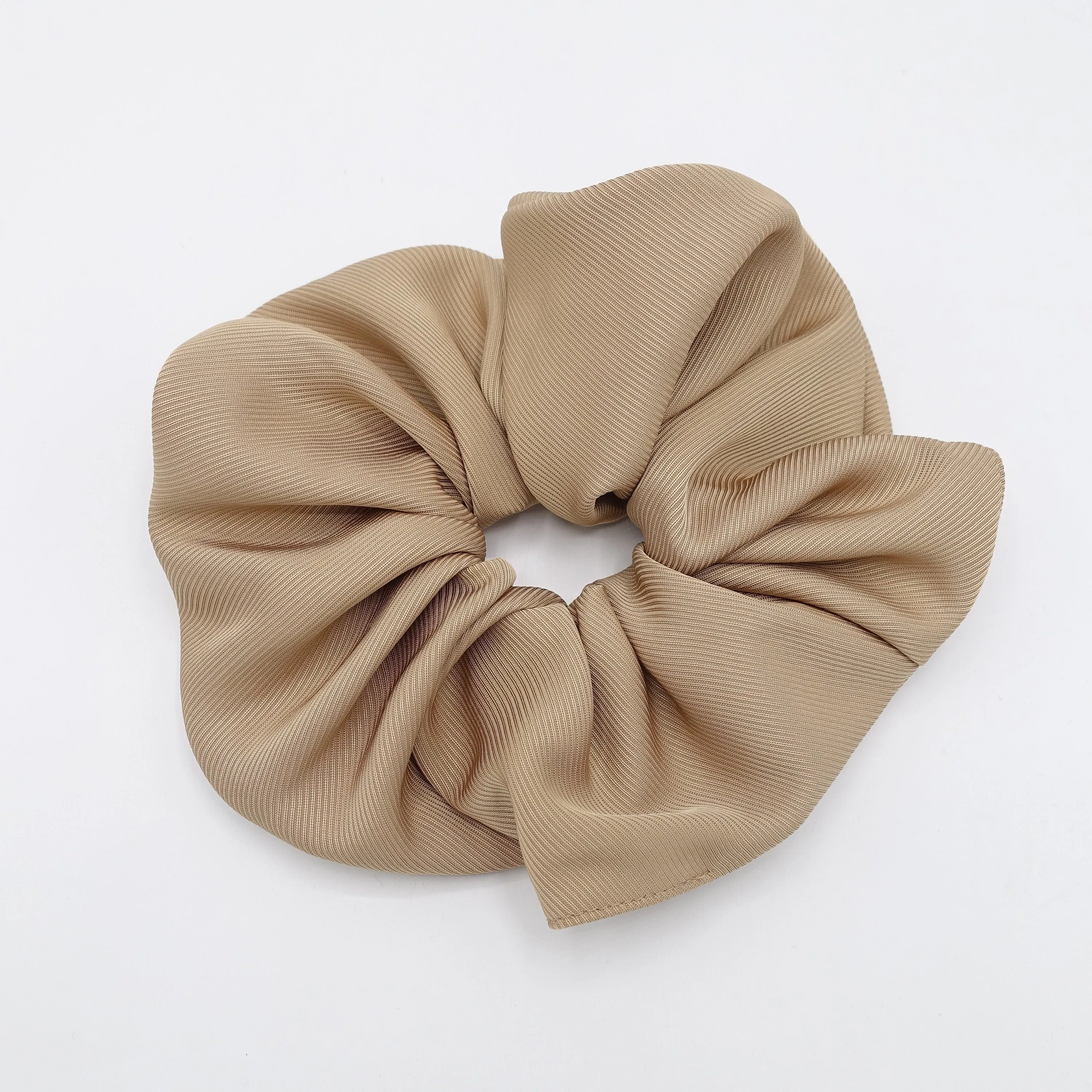 grosgrain oversized scrunchies beige hair tie scrunchy for women