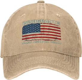 Gymini Immigrants Make America Great Hat Immigration Keep The America Trucker Hat Dad Baseball Cap