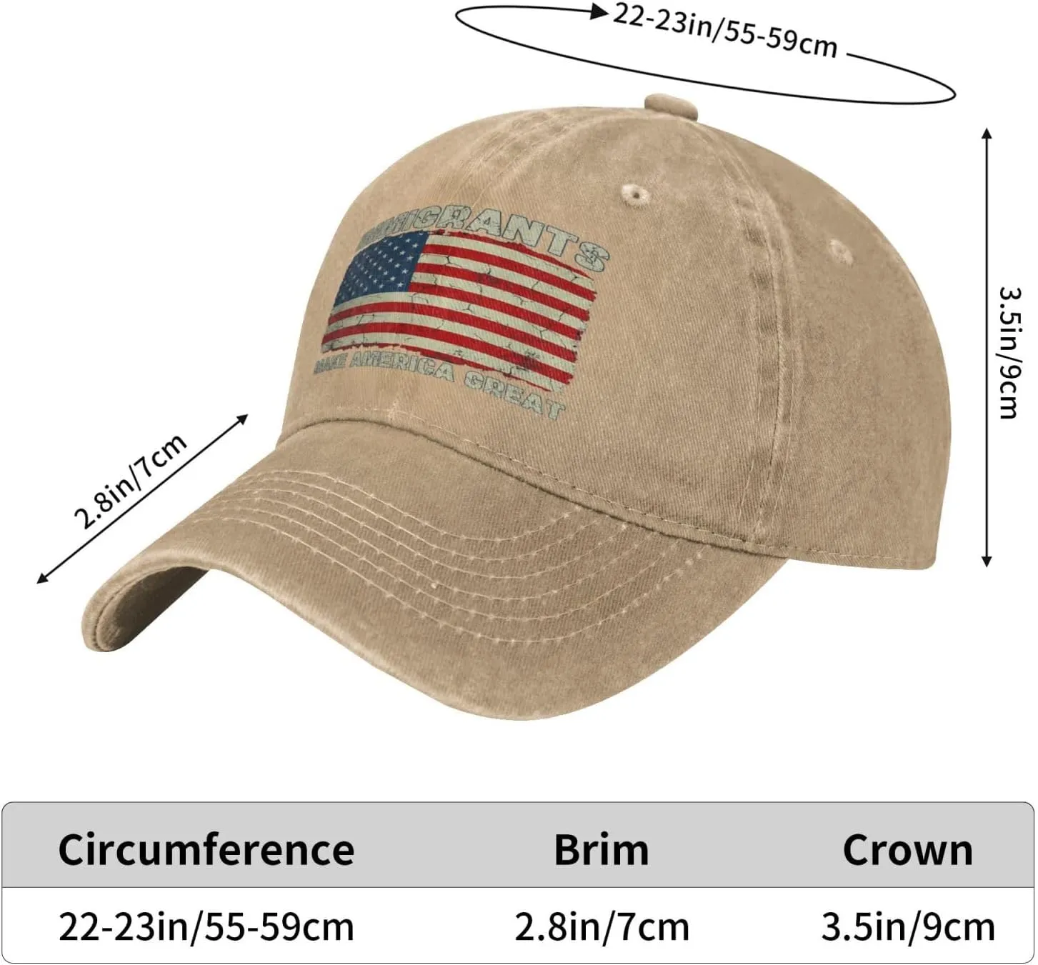 Gymini Immigrants Make America Great Hat Immigration Keep The America Trucker Hat Dad Baseball Cap