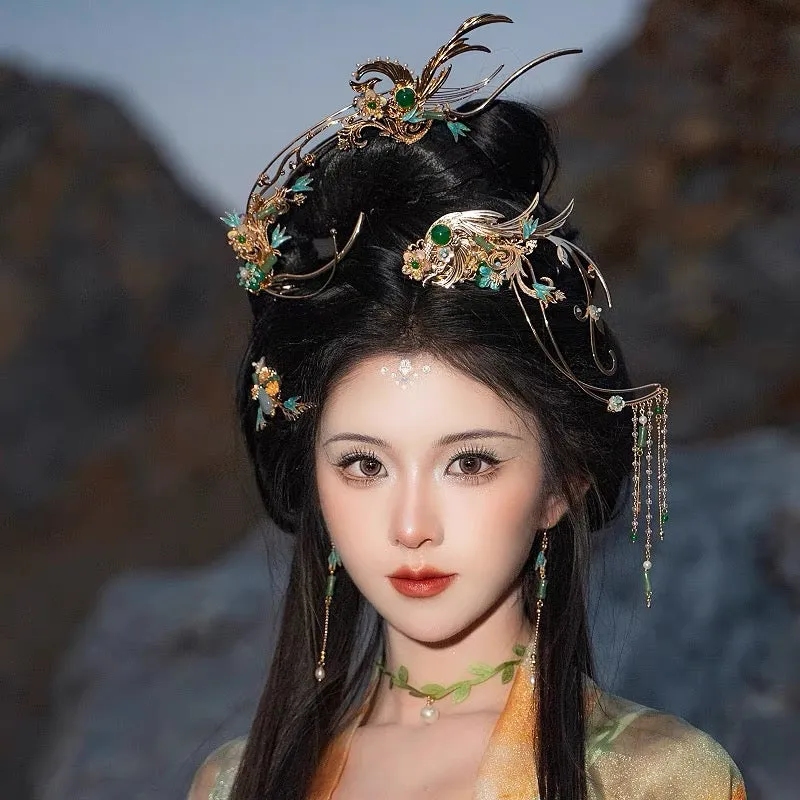Headdress Set: Green Snake