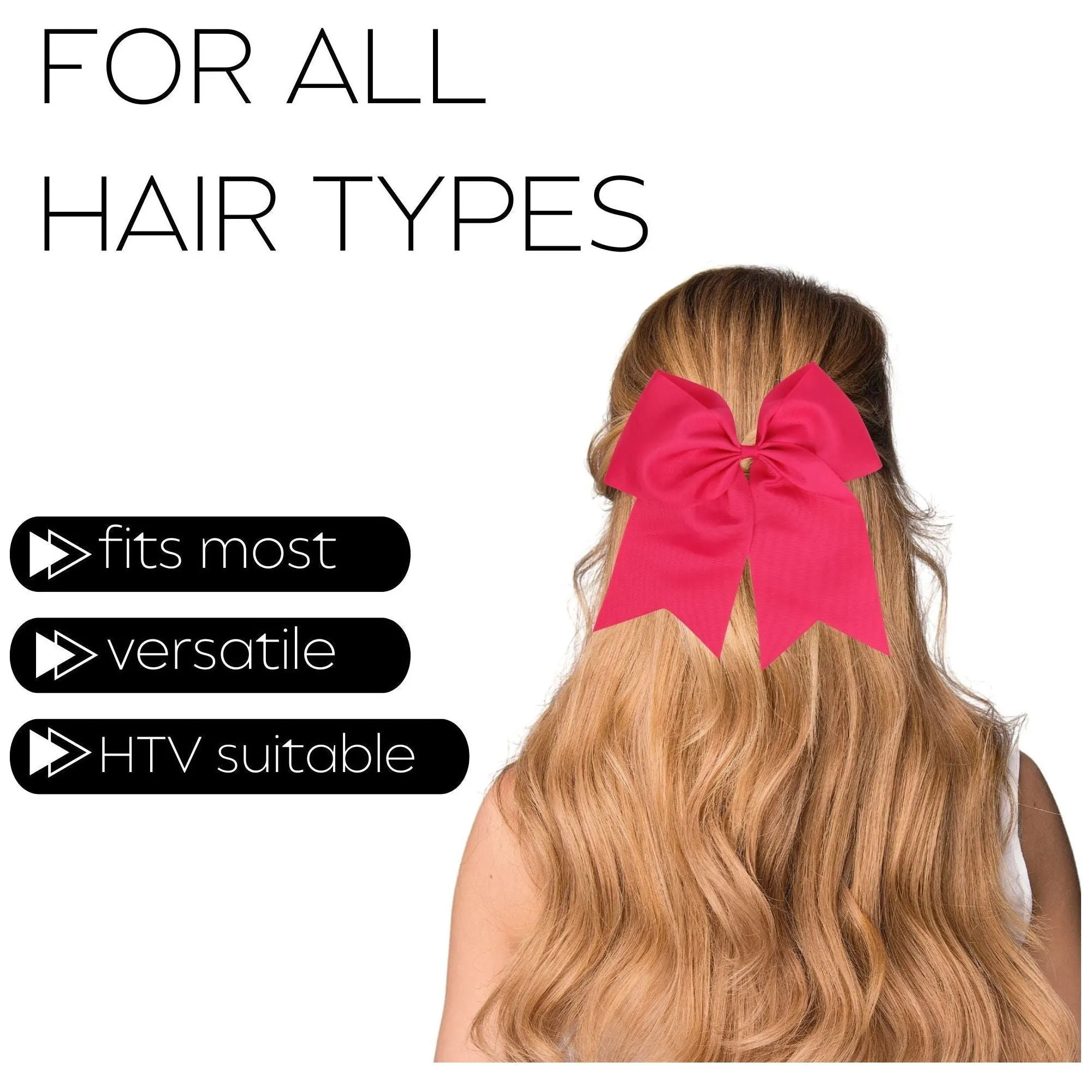 Hot Pink Clip Hair Bow