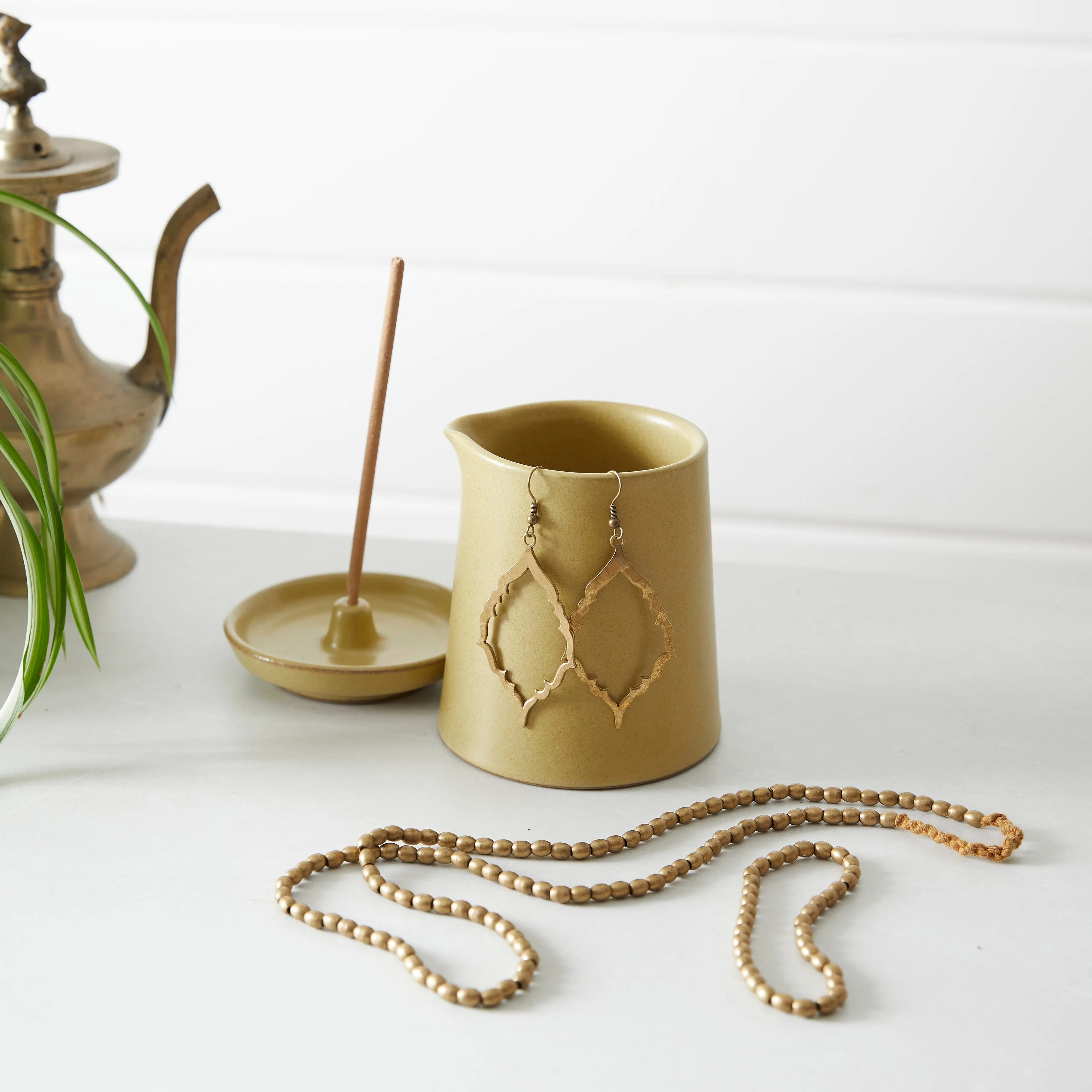 ISLA Stoneware Round Incense Stick Holder Pack 4 (WS)