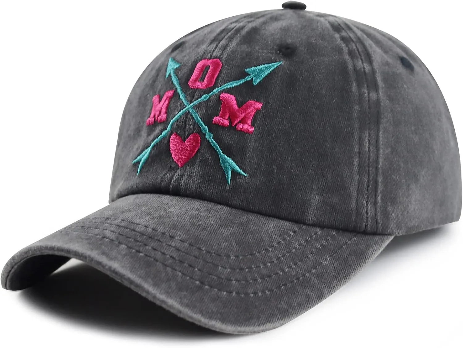 Kahhrepa Mom Hat for Women Mama, Funny Adjustable Cotton Embroidered Mom Gifts Baseball Cap