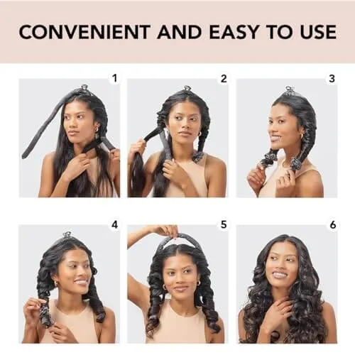 Kitsch Satin Heatless Curling Set - Hair Rollers for Heatless Curls