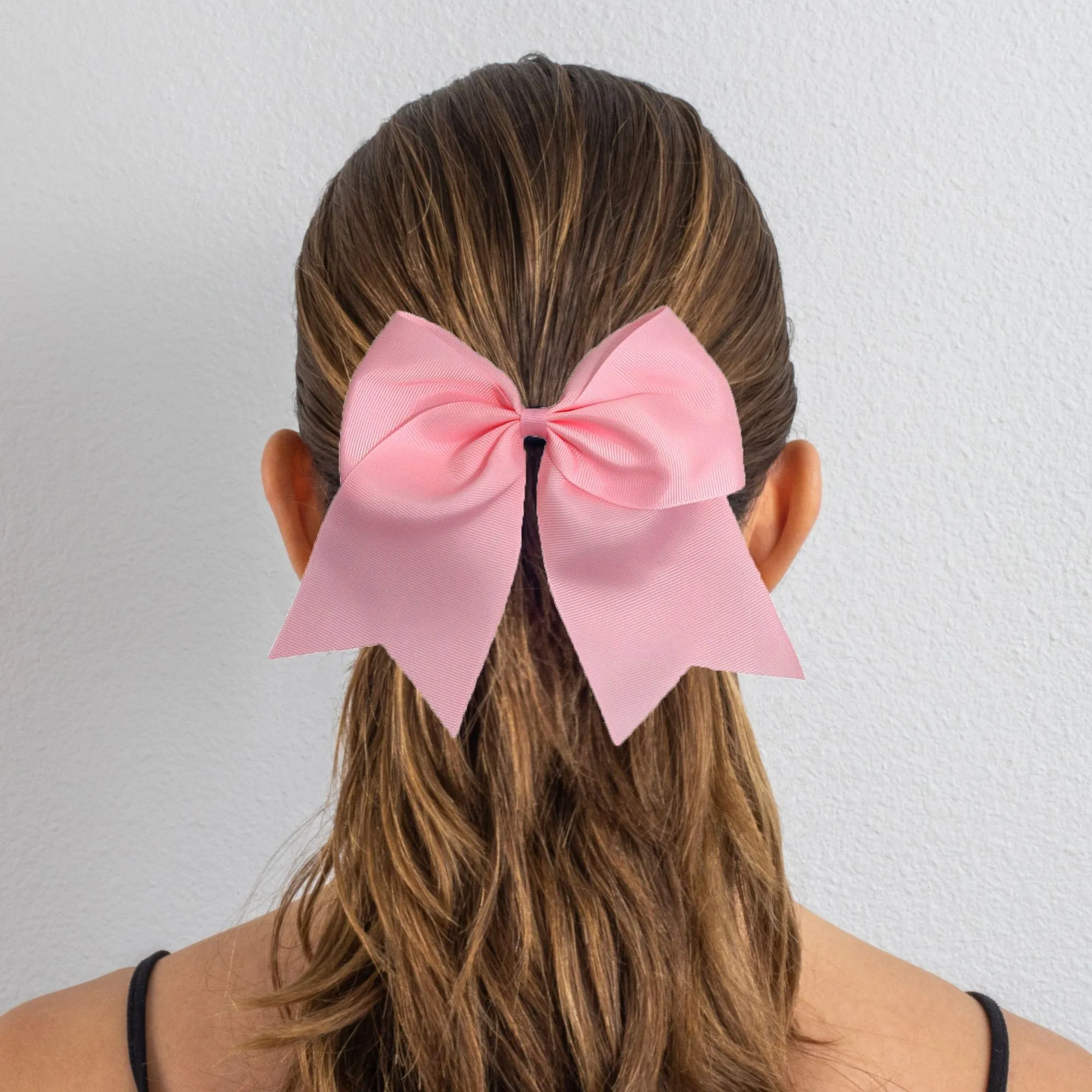 Light Pink Clip Hair Bows - 10 Pack