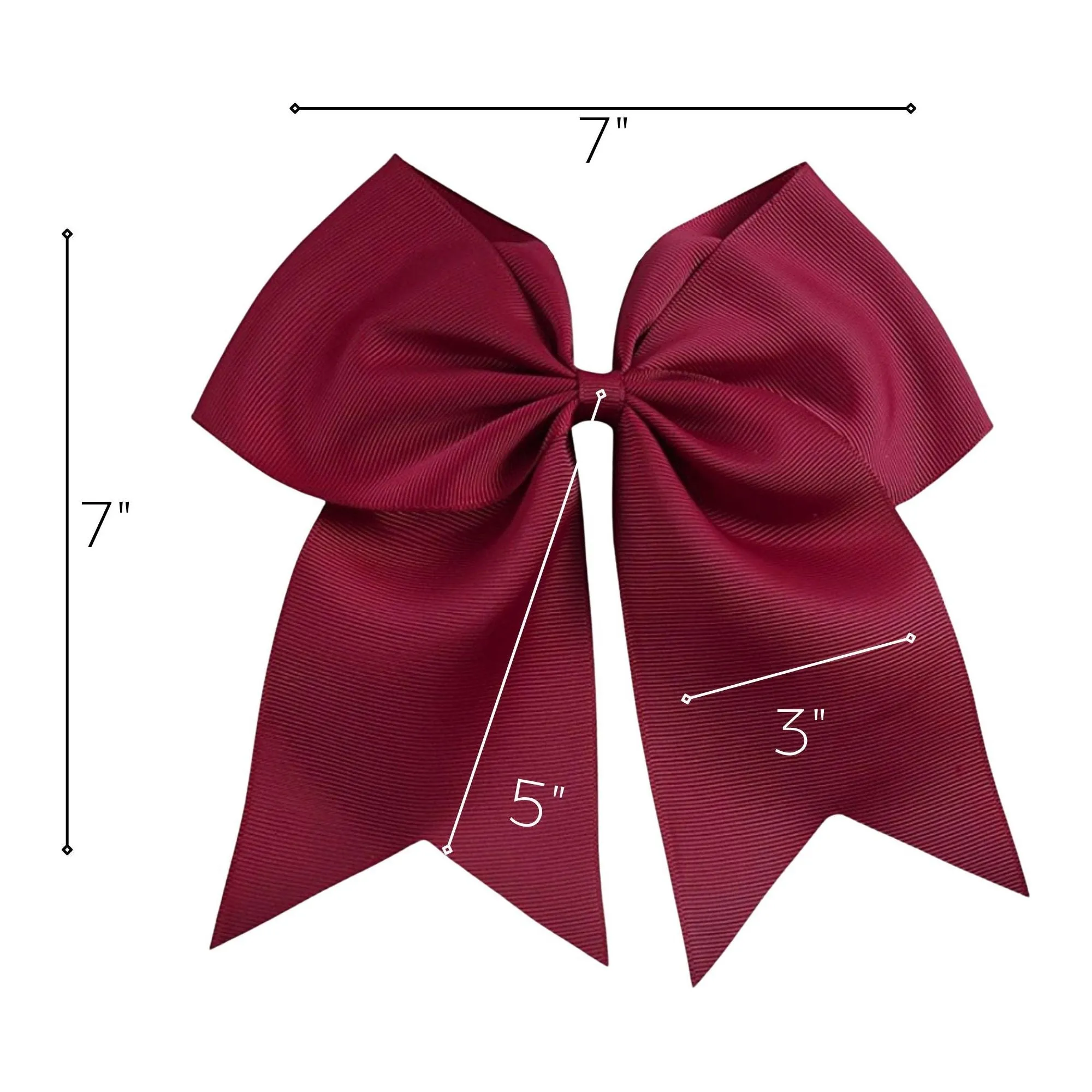 Maroon Clip Hair Bow