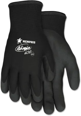 Memphis Glove Ninja Ice 15 Gauge Black Nylon Cold Weather Glove
