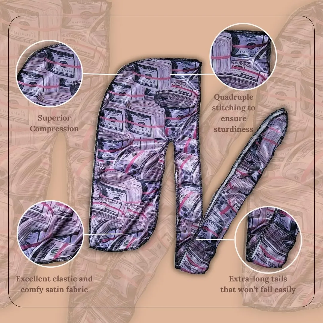 New Premium Silky Durag Design Satin Benjies