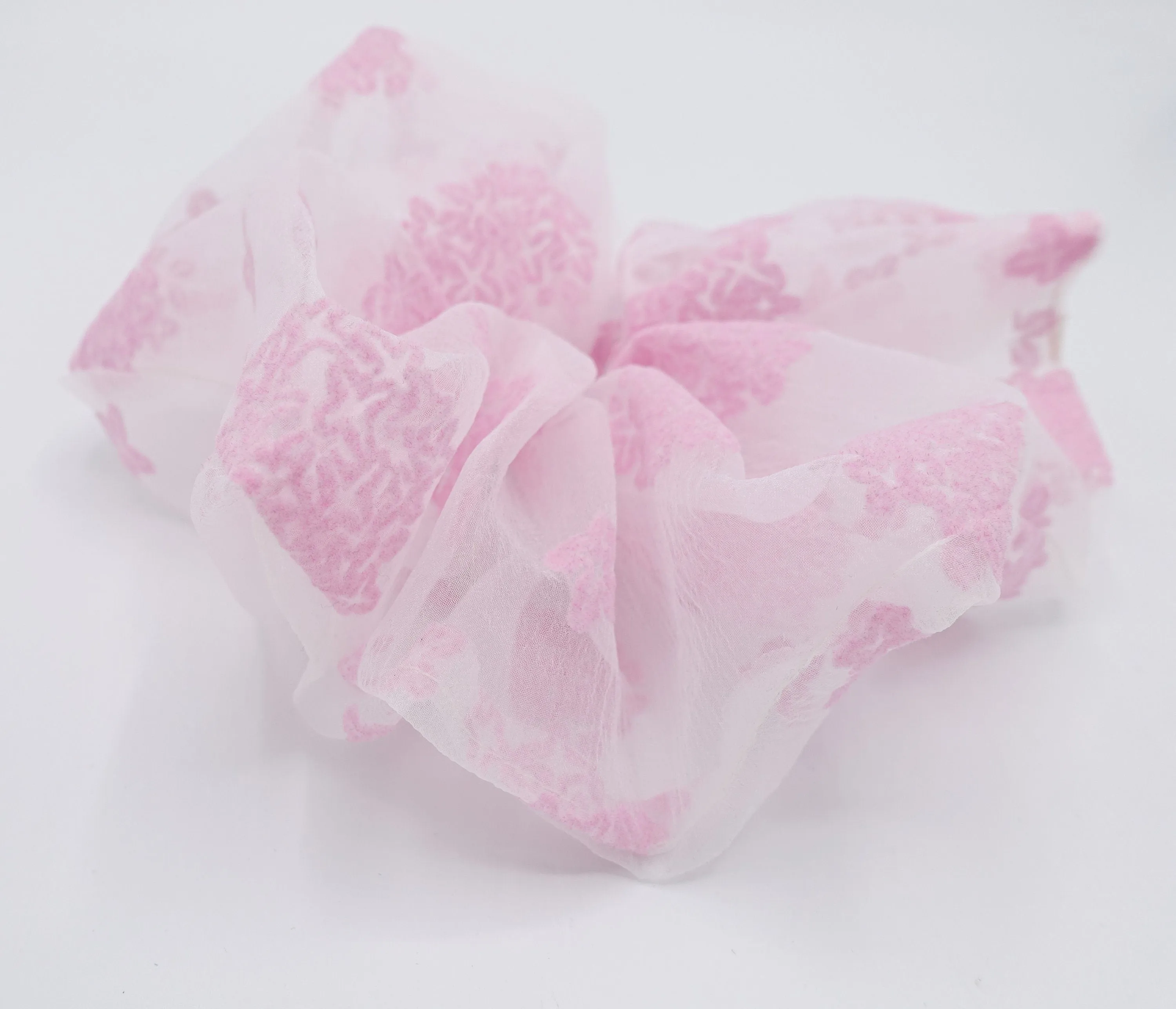 organa oversized scrunchies floral hair tie scrunchie for women