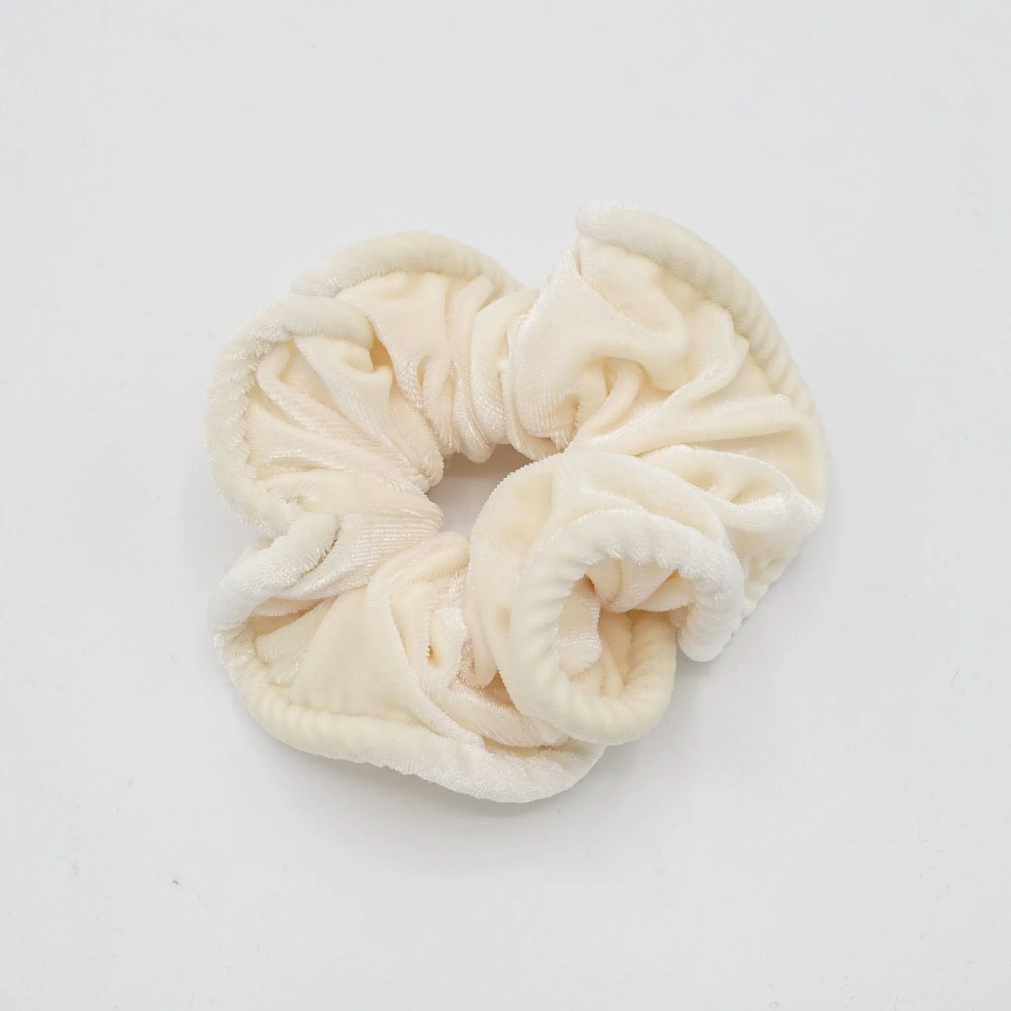 pipe edge solid velvet scrunchies medium scrunchie women hair accessories