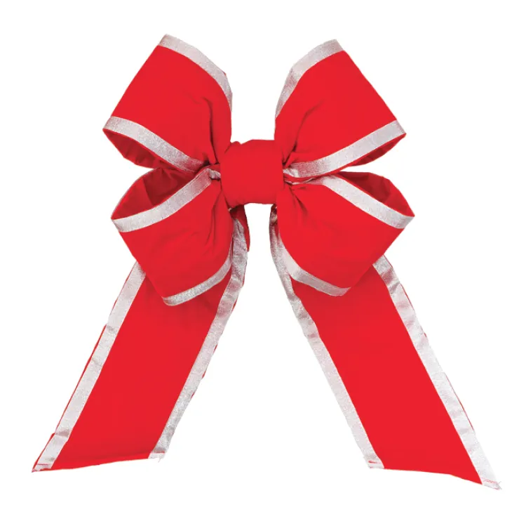 Premium Bright Red Velvet Bow - Multiple Options