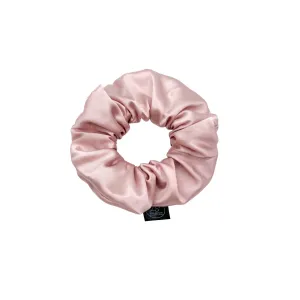 Premium Mulberry Silk Scrunchie - Pink - Large