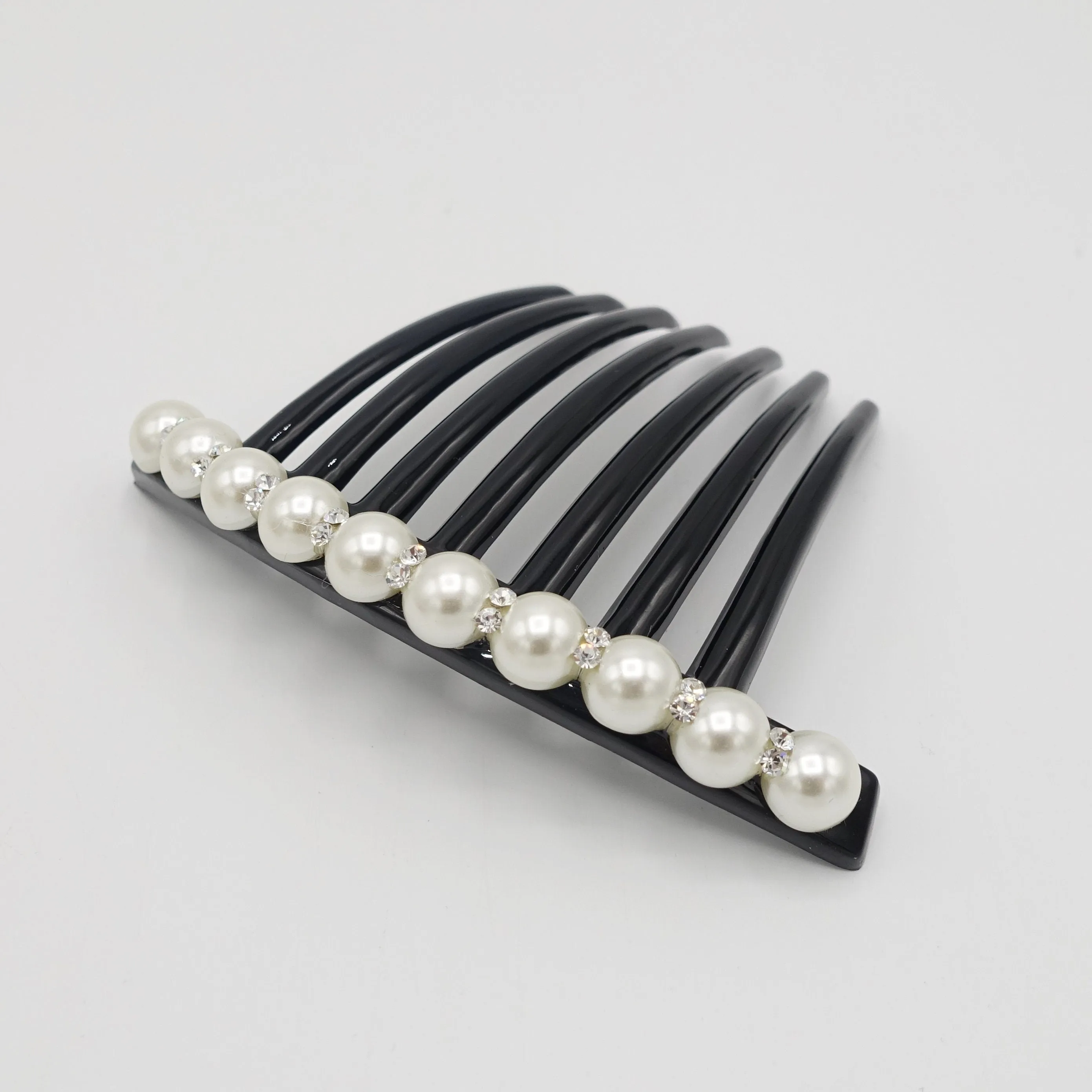 Rhinestone Pearl embellished Hair Comb Accessories