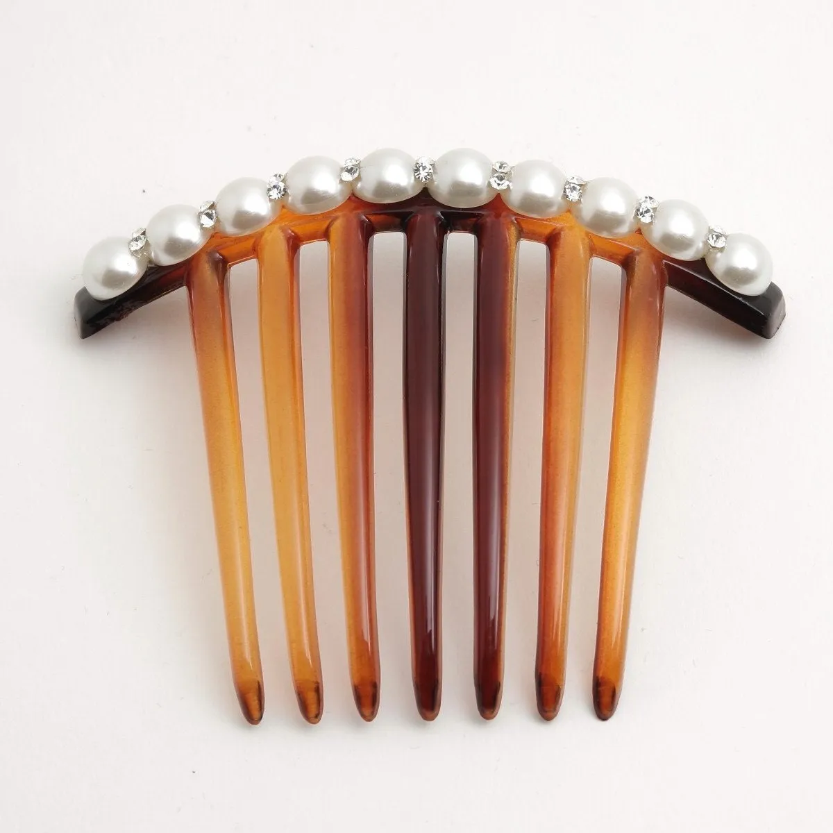 Rhinestone Pearl embellished Hair Comb Accessories