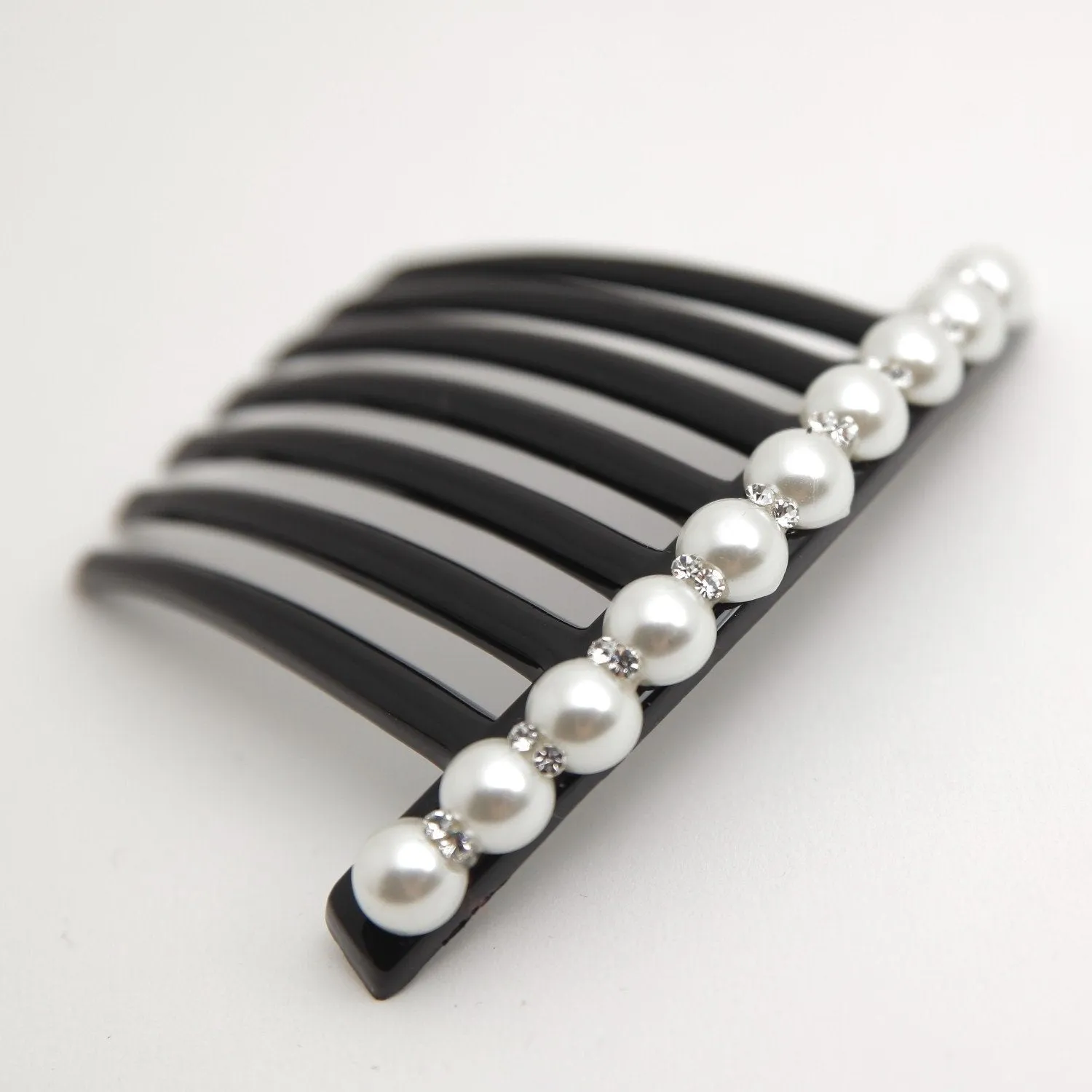 Rhinestone Pearl embellished Hair Comb Accessories
