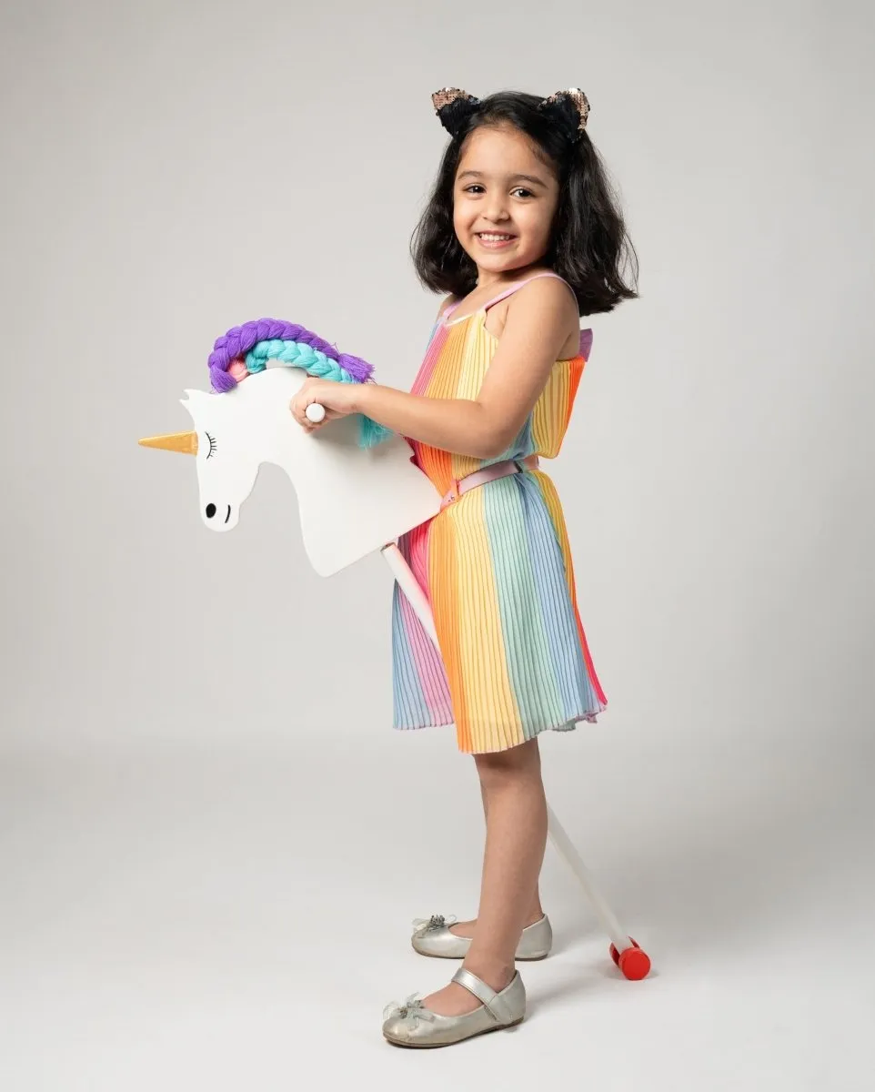 Rocking Potato Hobby Horse- Unicorn