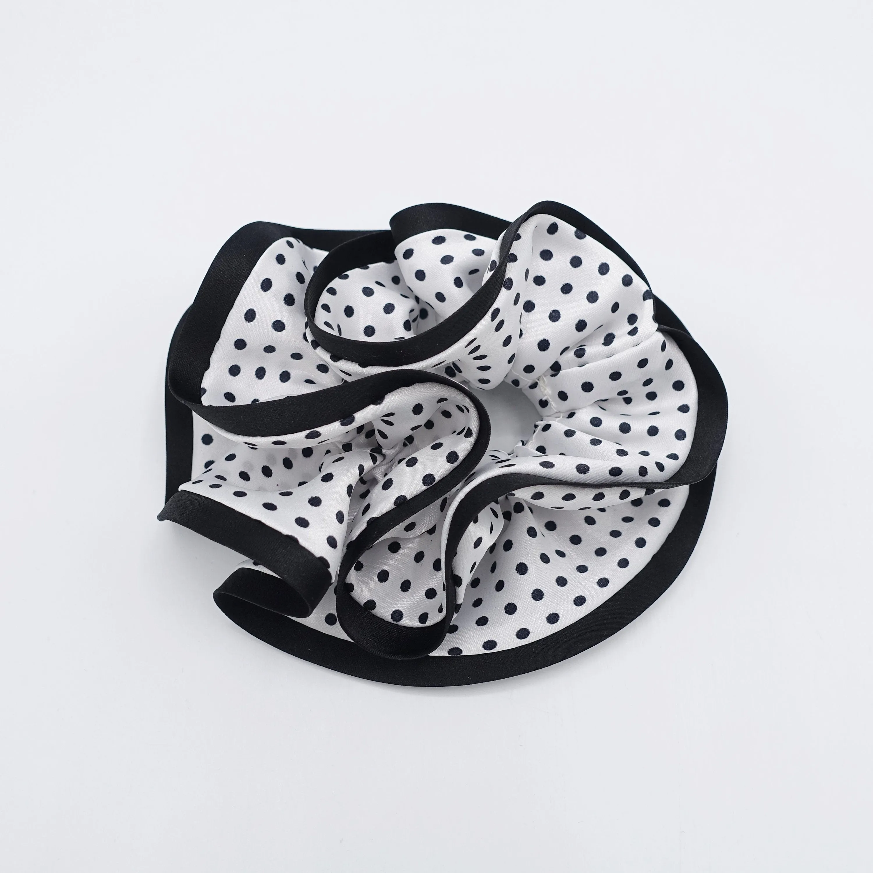 satin dot scrunchies, cute hair scrunchies for women