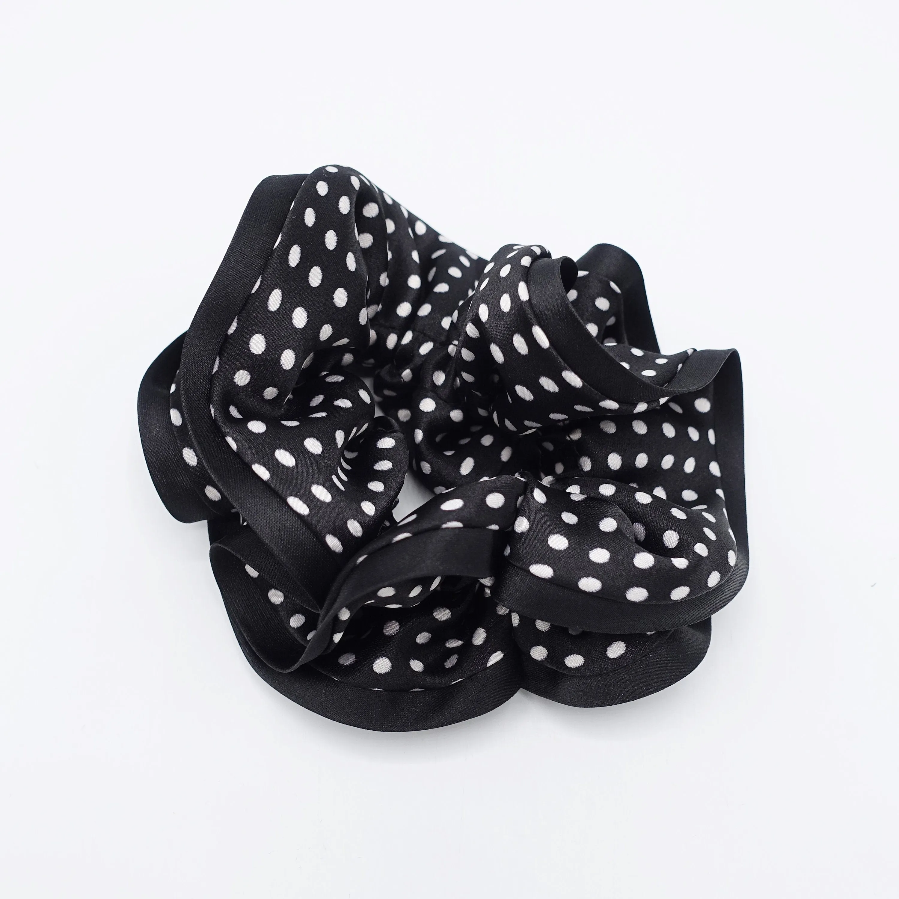 satin dot scrunchies, cute hair scrunchies for women